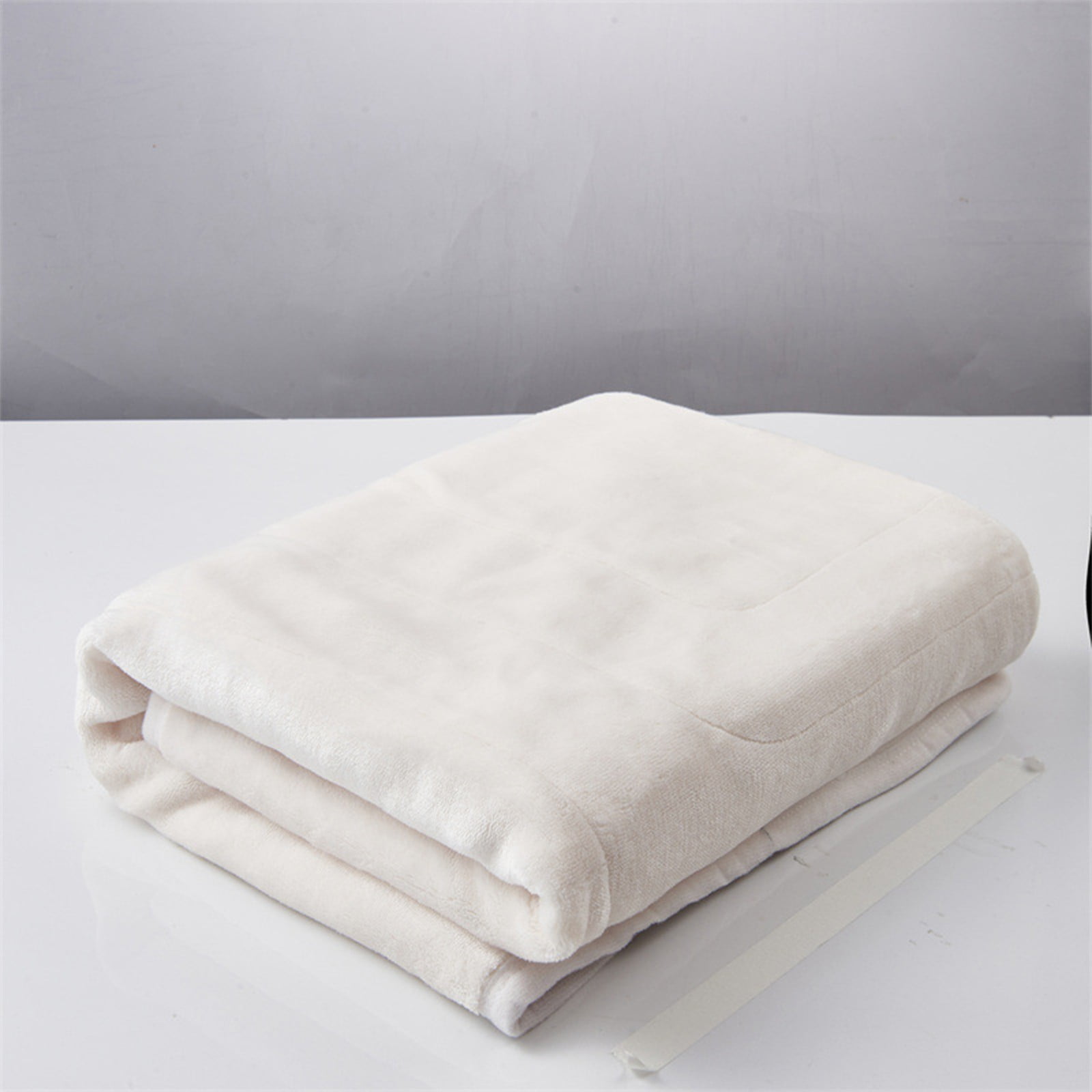 Cotton Blankets Queen Size Usb Electric Blanket Single Blanket Household Single Control Intelligent Temperature Regulating Dormitory Electric Mattress Warm Fuzzy Blanket White - Image 1