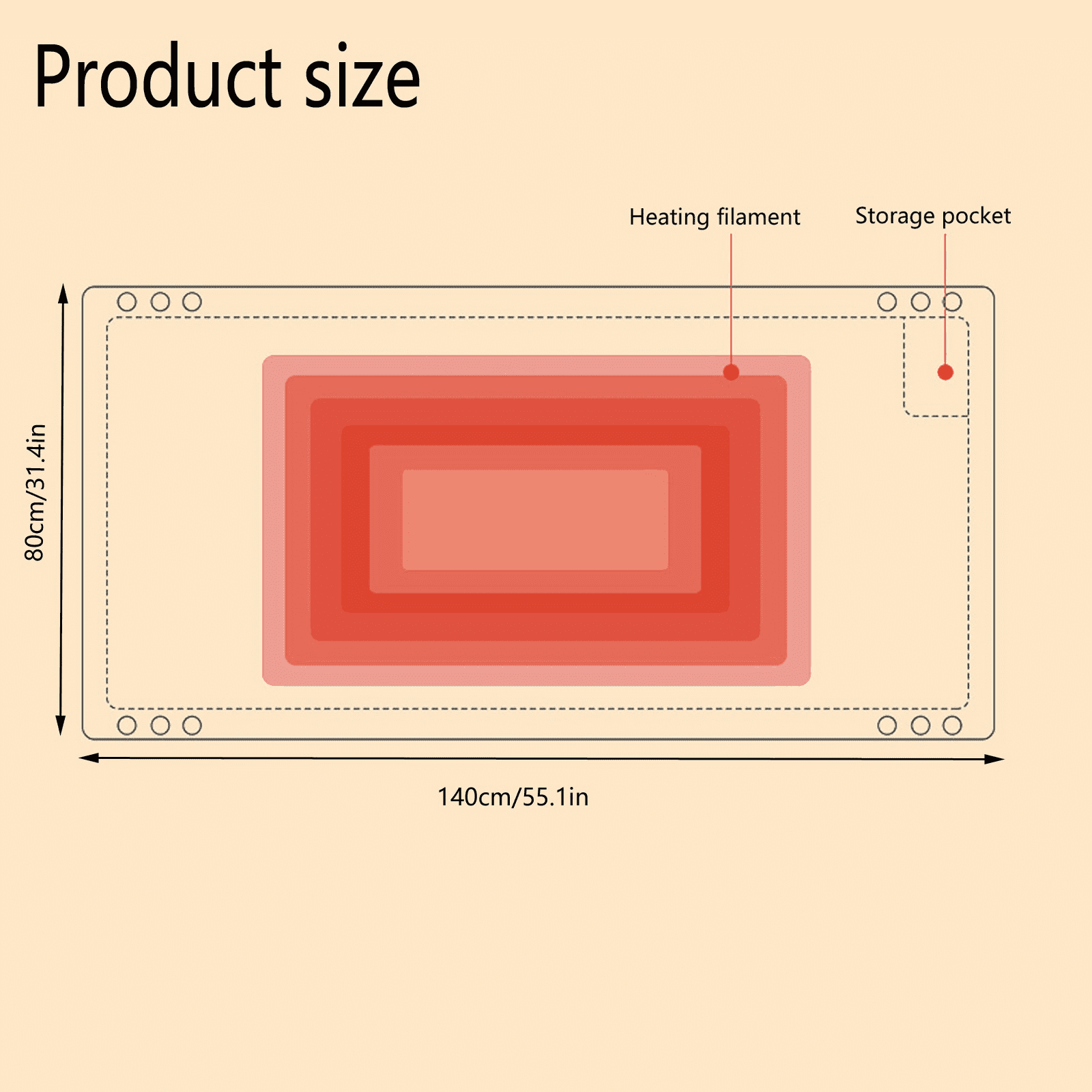 Cotton Blankets Queen Size Usb Electric Blanket Single Blanket Household Single Control Intelligent Temperature Regulating Dormitory Electric Mattress Warm Fuzzy Blanket Yellow - Image 4