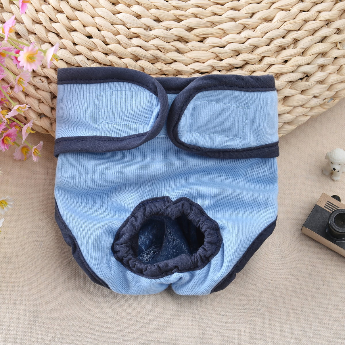 Comfortable Dog Underwear Dog Diapers Pants Male Female to Put On/Off Breathable Physiological Pants Reusable Sanitary Panties for Small to Large Dogs Pet (1pcs, Pink, XL) L Pink - Image 2