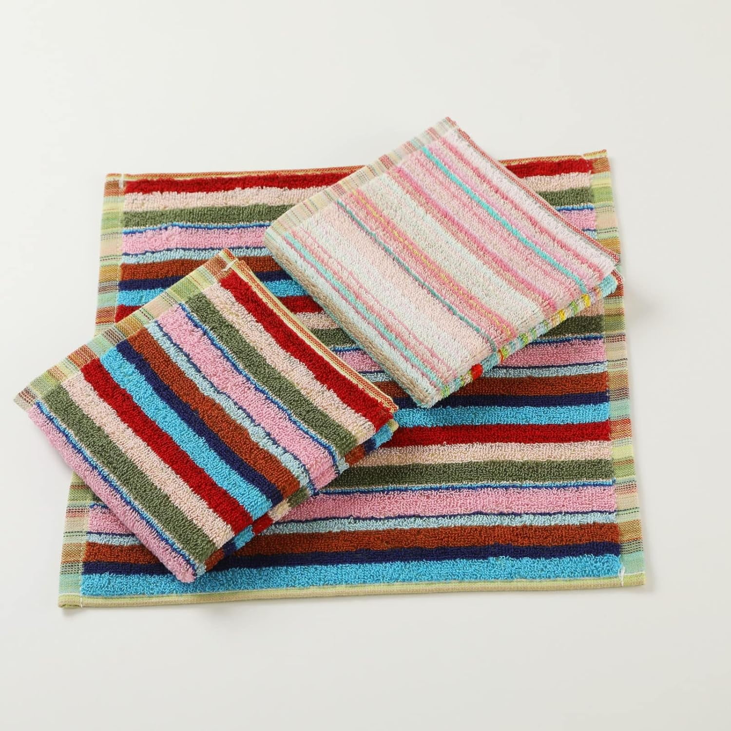 8Pcs Kitchen Dishcloths for Washing Dishes, Ultra Absorbent Dish Rags, Cotton Cleaning Cloths , 12x12 Inches (Mix) - Image 2