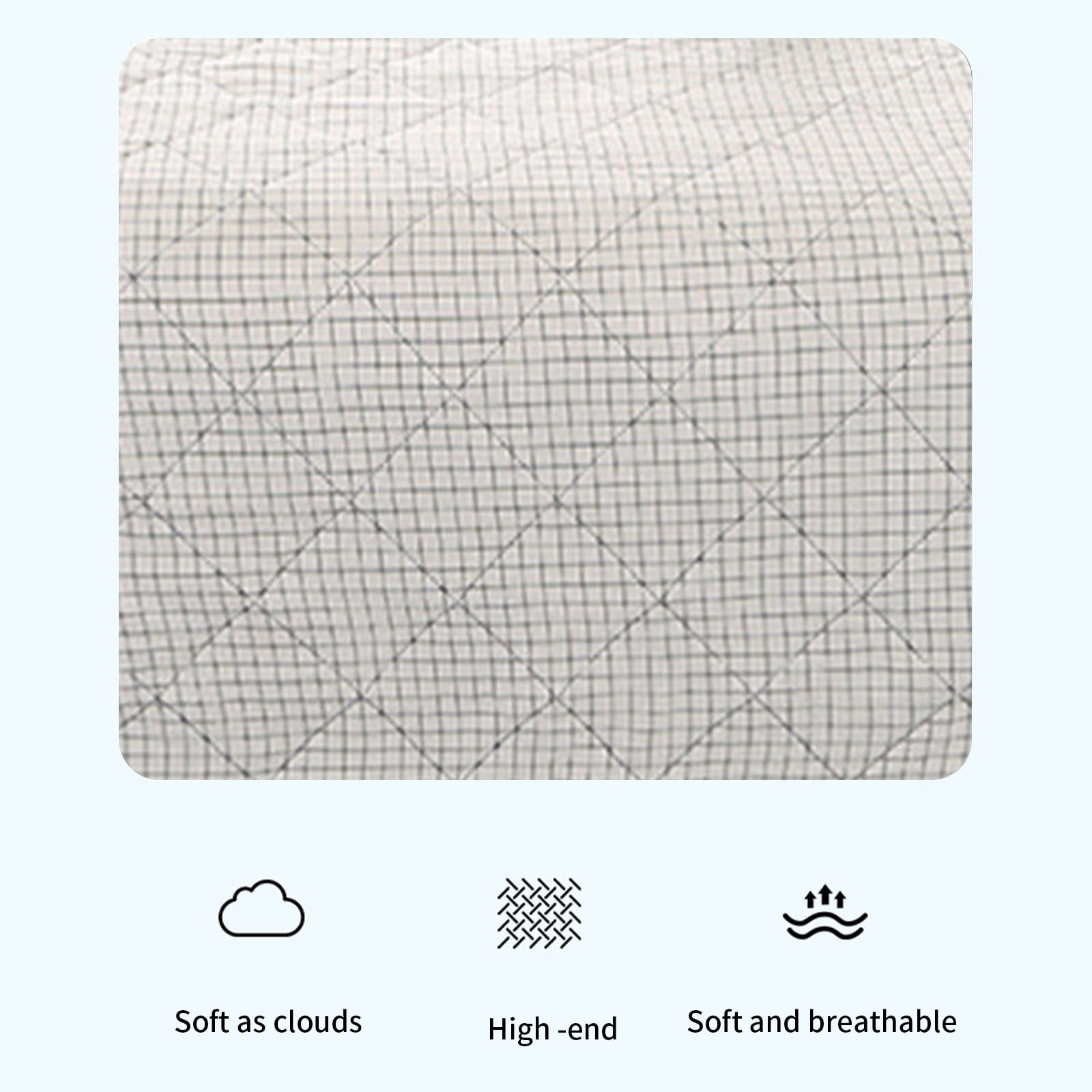 Summercome Cooling Quilt, Thin Quilts Summer Lightweight Comforter, Full Washed Cotton, Machine Washable, Soft Comfy Breathable Sleep Blanket for Hot Sleeper, Ultra-Cool Lightweight (Blue, Queen) Queen Green - Image 5