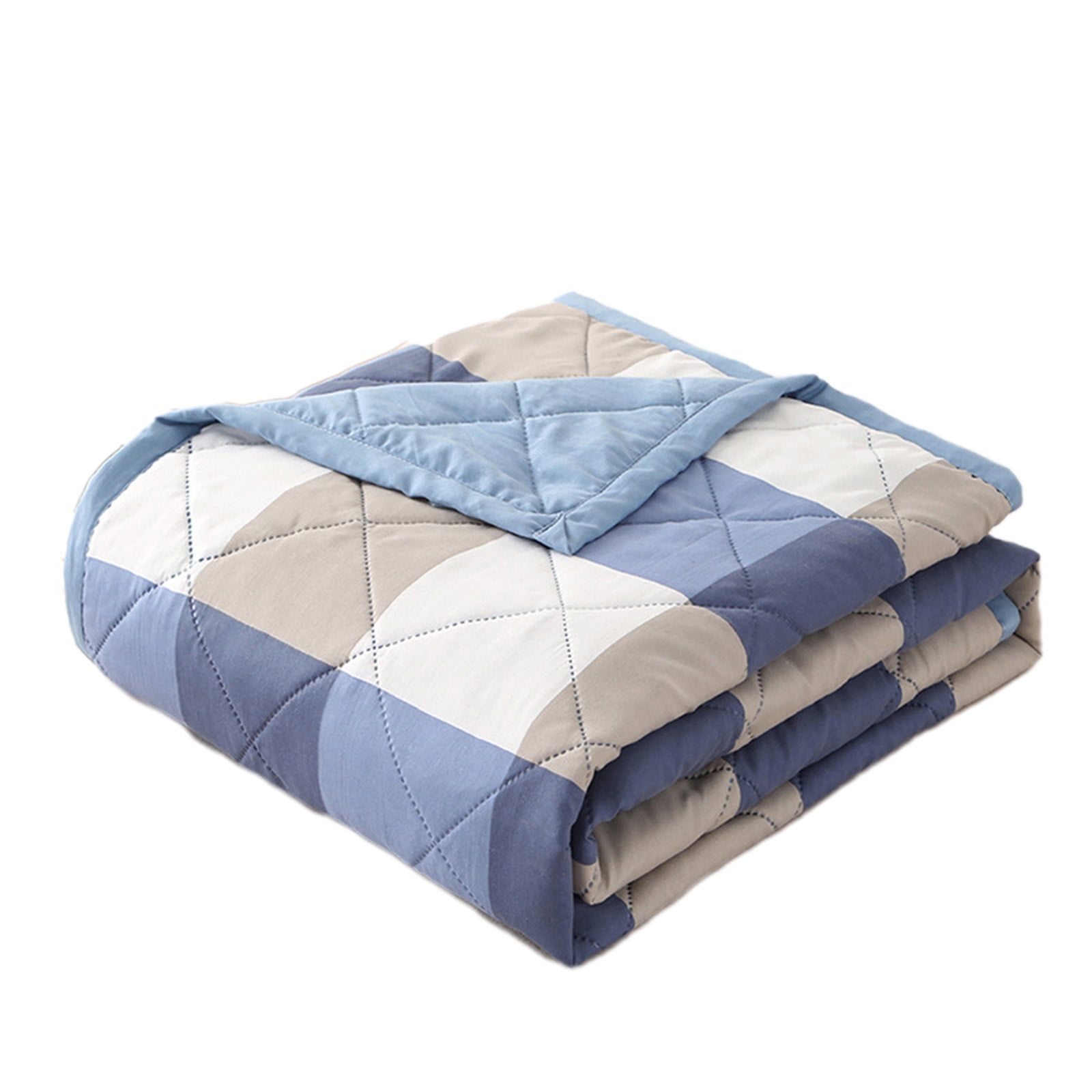 Summercome Cooling Quilt, Thin Quilts Summer Lightweight Comforter, Full Washed Cotton, Machine Washable, Soft Comfy Breathable Sleep Blanket for Hot Sleeper, Ultra-Cool Lightweight (Blue, Queen) Queen Red - Image 6