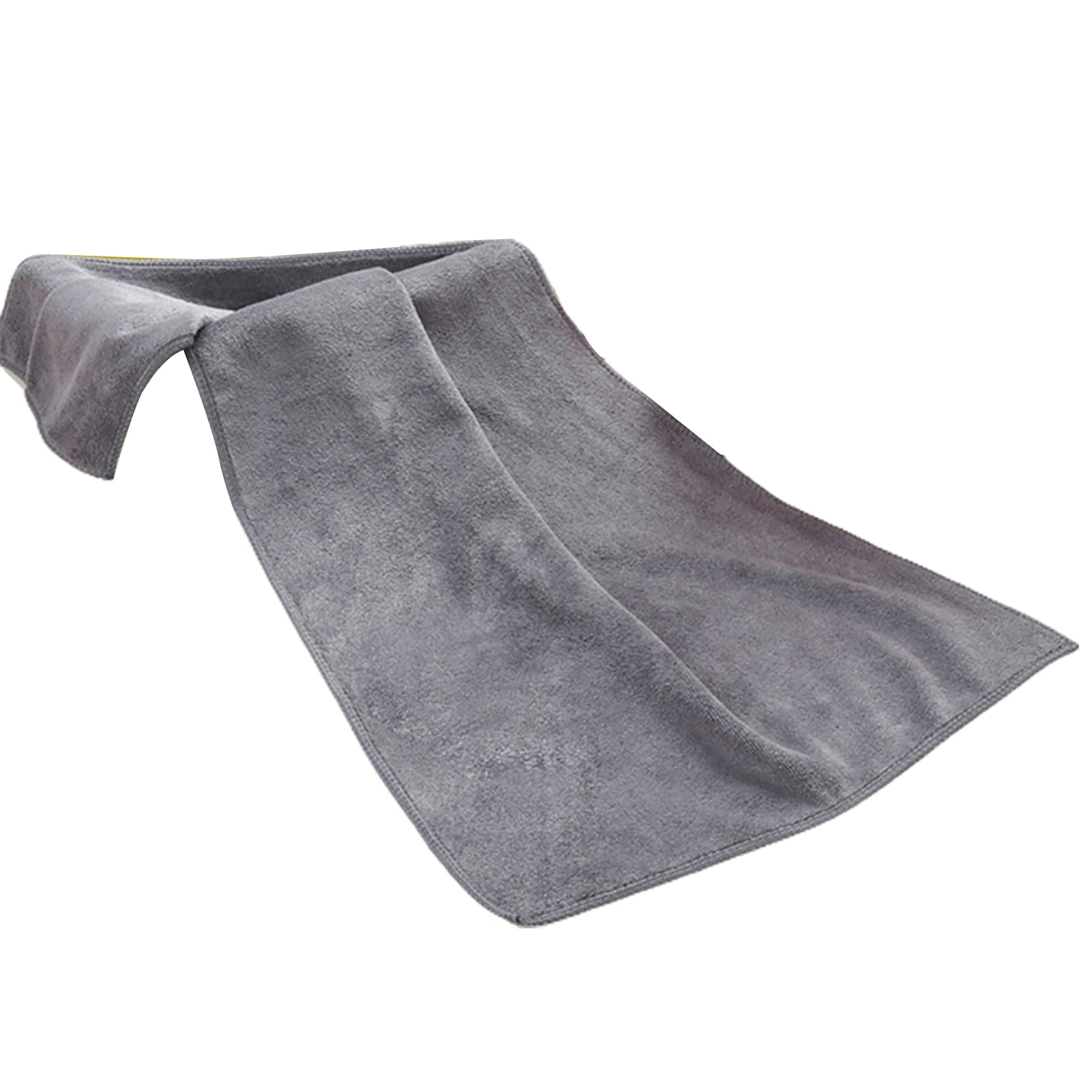 1Pc Microfiber Hair Towel Soft Super Absorbent Microfiber Microfiber Hair Towel Wraps Women for Gym Grey - Image 1