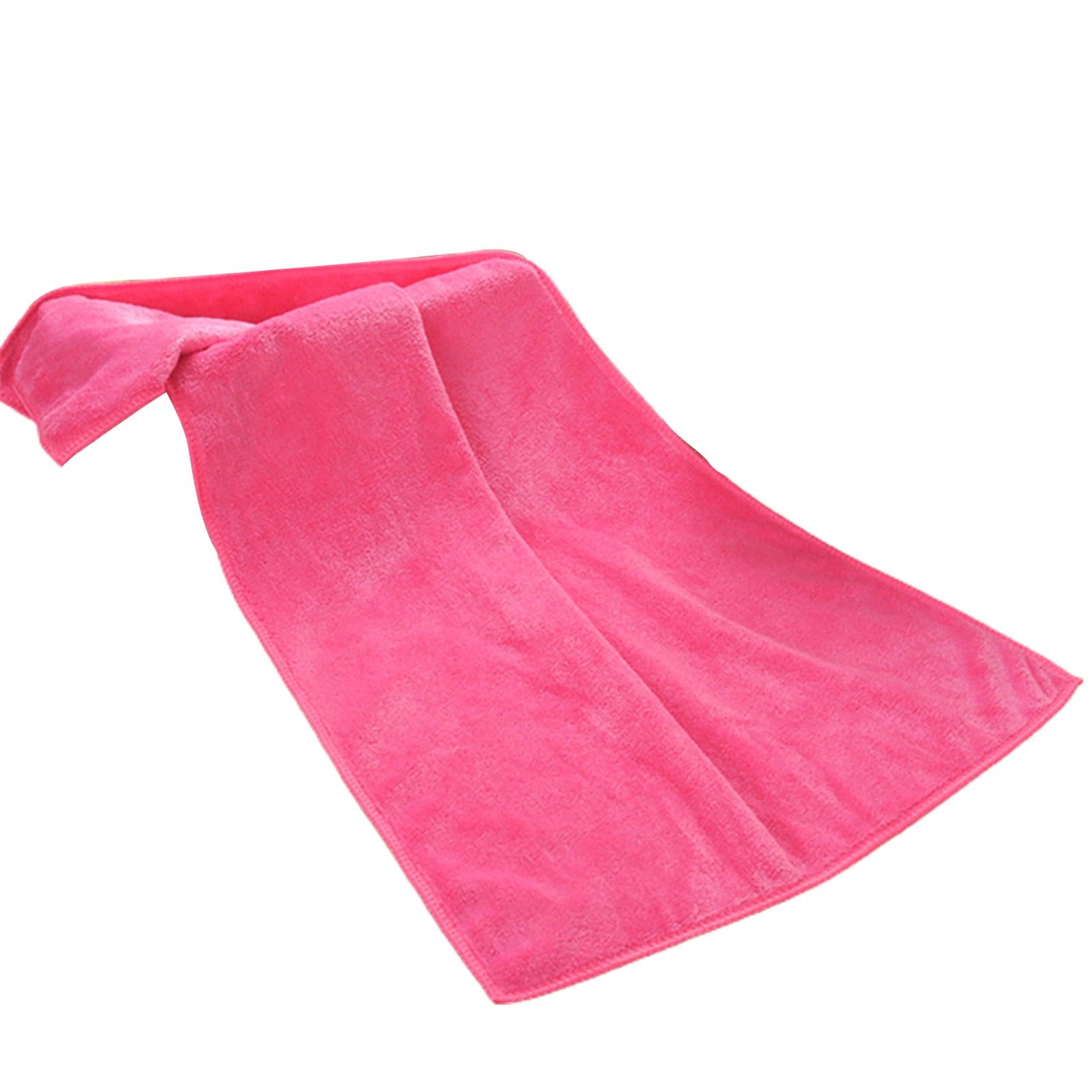 1Pc Microfiber Hair Towel Soft Super Absorbent Microfiber Microfiber Hair Towel Wraps Women for Gym Rose-Red - Image 1