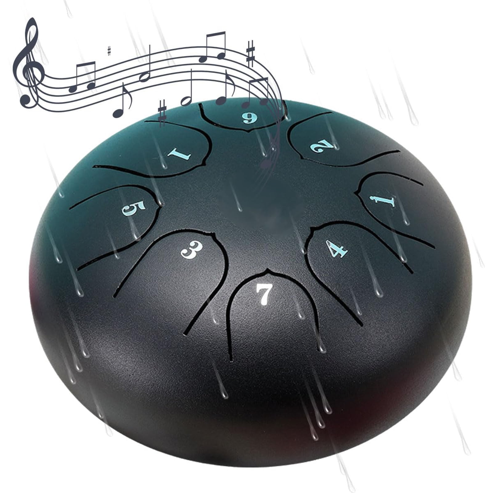 Rain Drum for Outside Garden,Chakra Drum for Rain Outdoor, Drum Rain Chime Waterproof,Rain Drum for Garden Instrument, chakra Drum 6 Inches 8 Notes, Chakra Rain Drum Outdoor A01 - Image 1