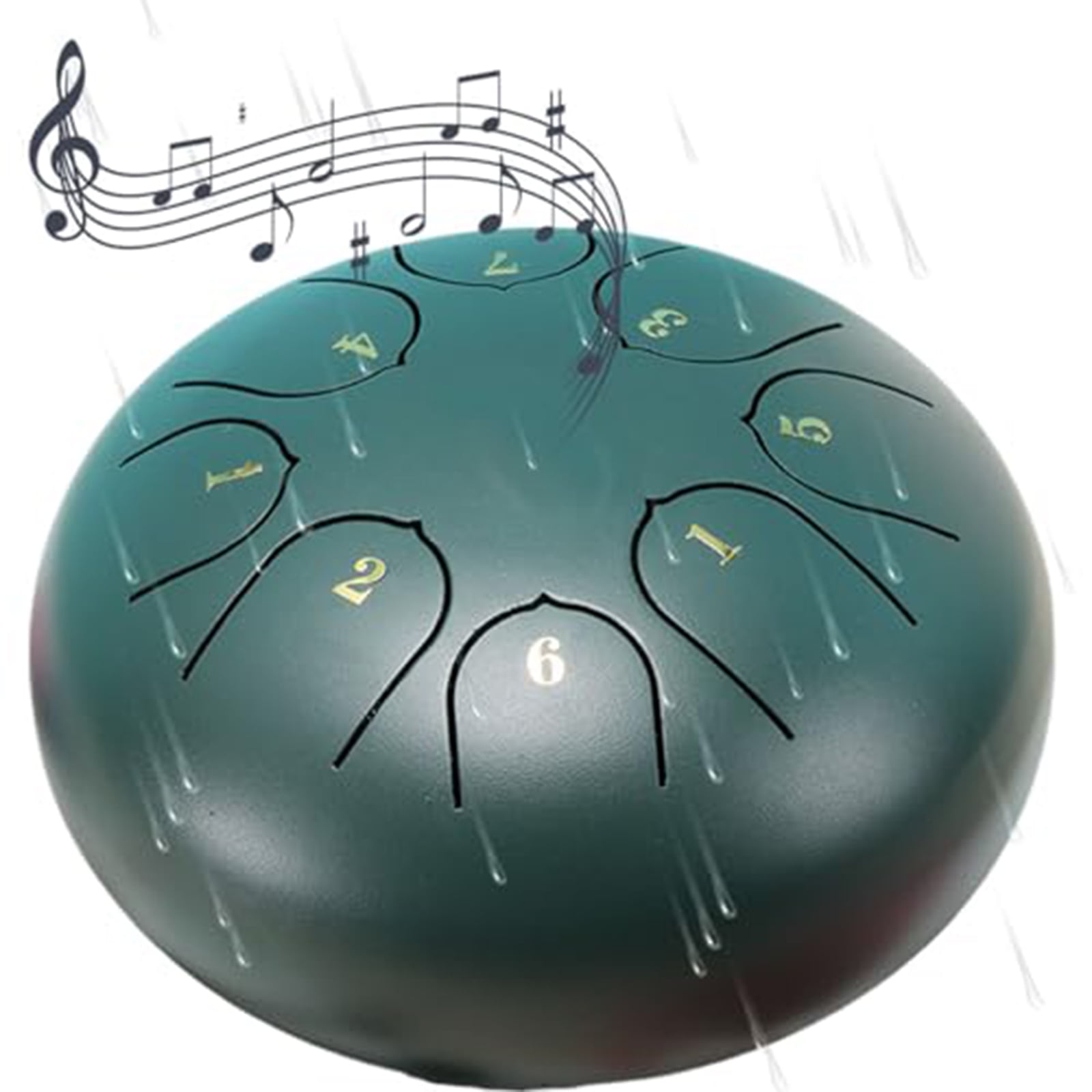 Rain Drum for Outside Garden,Chakra Drum for Rain Outdoor, Drum Rain Chime Waterproof,Rain Drum for Garden Instrument, chakra Drum 6 Inches 8 Notes, Chakra Rain Drum Outdoor A03 - Image 1