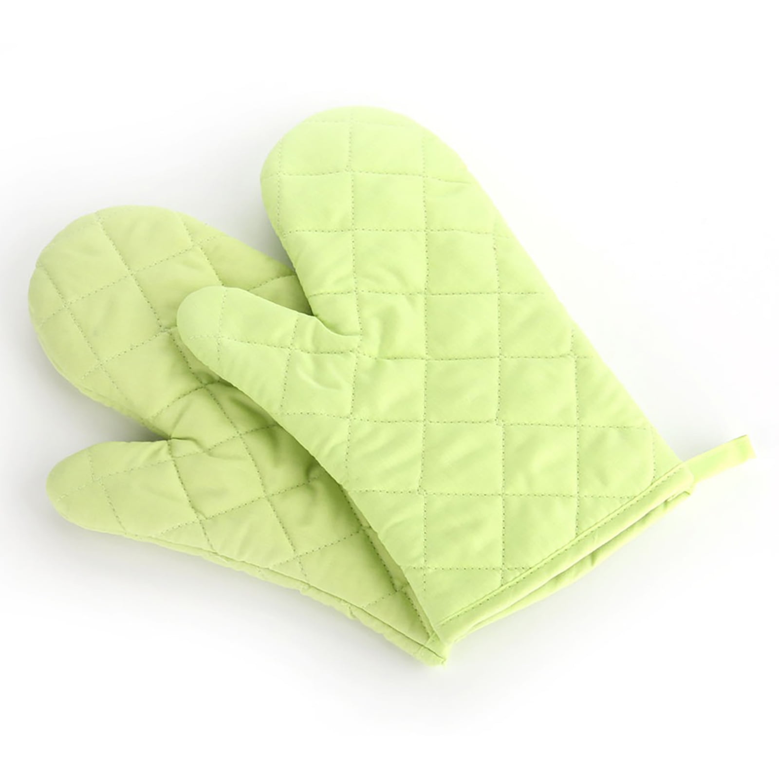 Poaug Oven Mitts on Sale Clearance 2Pc Oven Gloves Grill Gloves Slippery Cooking Gloves for Cooking Baking Grilling Yellow Z5-Green - Image 5