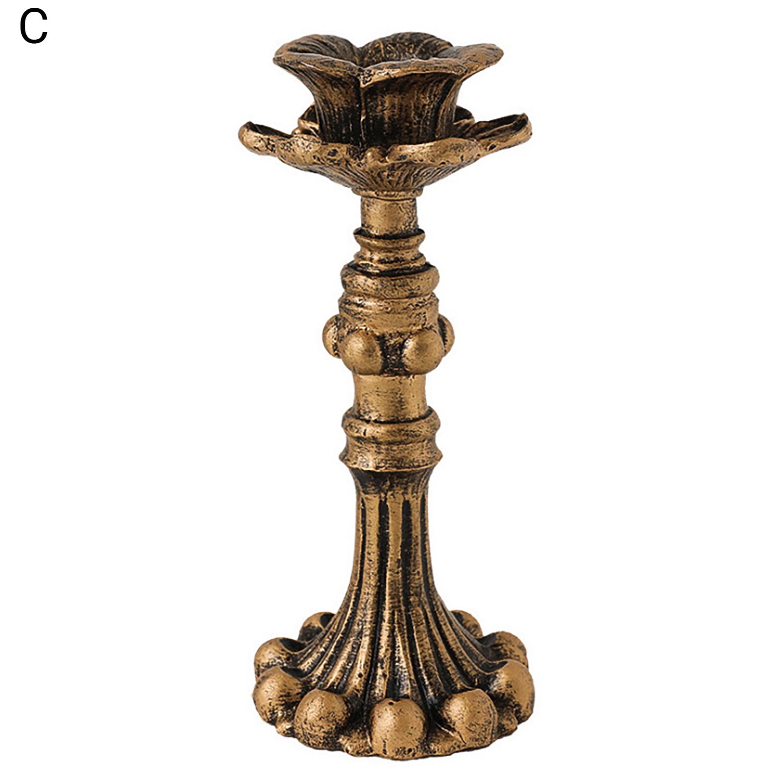 Visland Candlestick Holders , Brass Gold Candlestick Holder Set Candle Stick Holders Decorative Candlestick Stand for Wedding Party Dinning as shown 096 - Image 2