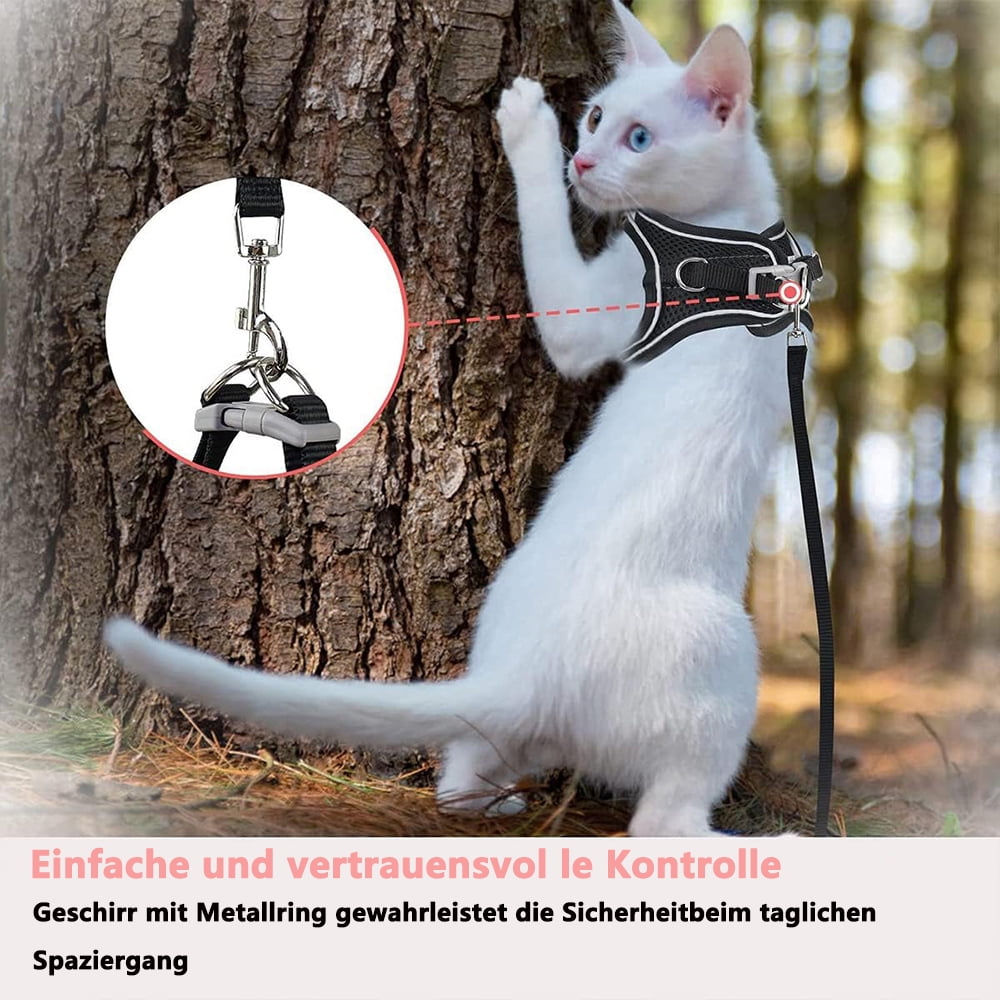 Escape-Proof Cat Harness & Leash Set for Cats, Kittens, Dogs, Puppies - XXS Size - Image 5
