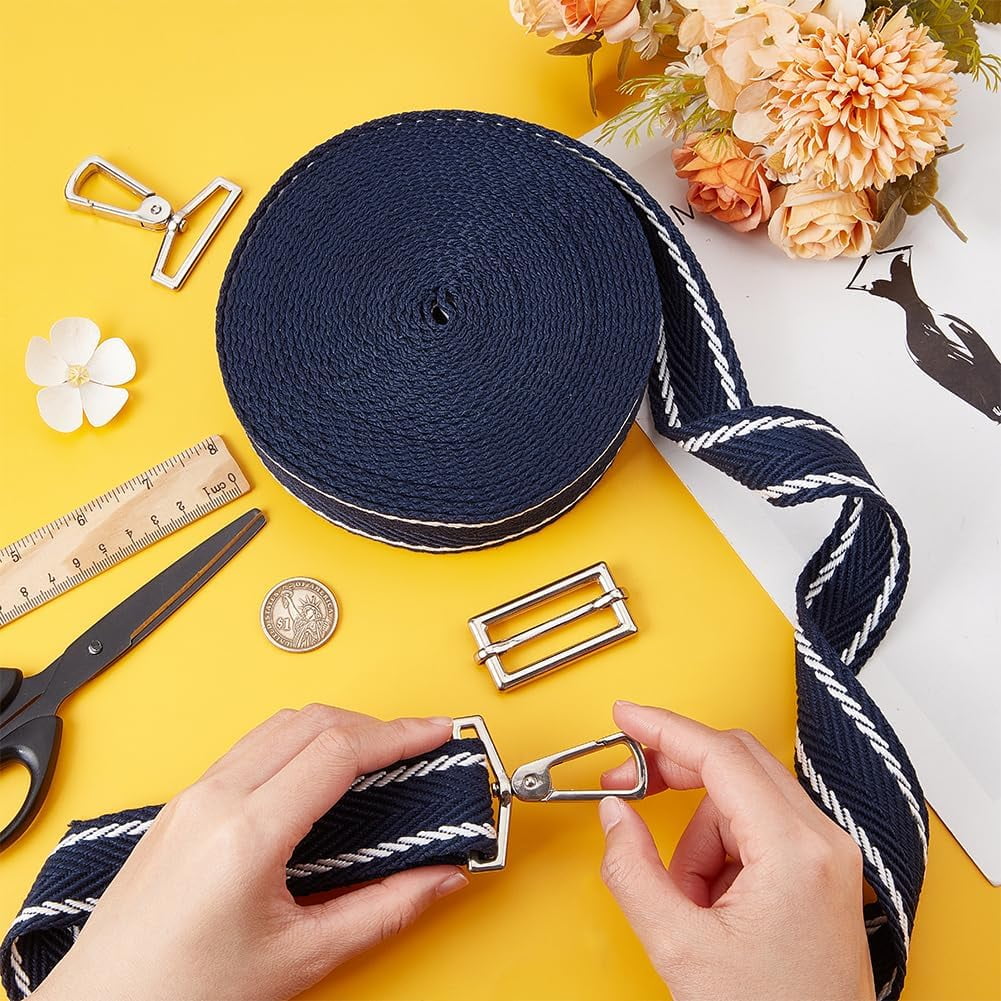 5 Yards Polycotton Jacquard Arrow Ribbon Clothes Accessories Olive 1-1/2 inch(38mm) - Image 4