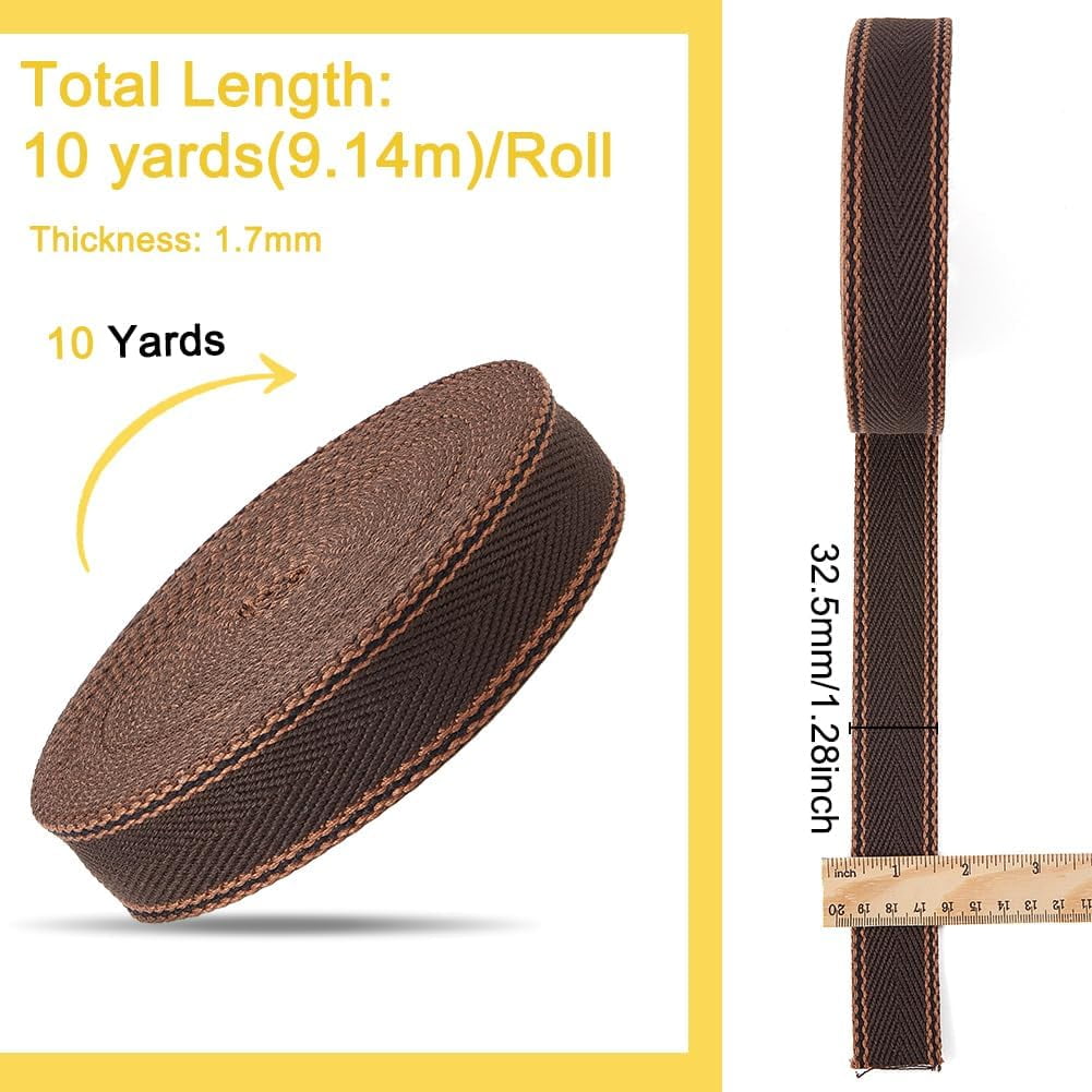 5 Yards Polycotton Jacquard Arrow Ribbon Clothes Accessories Olive 1-1/2 inch(38mm) - Image 7