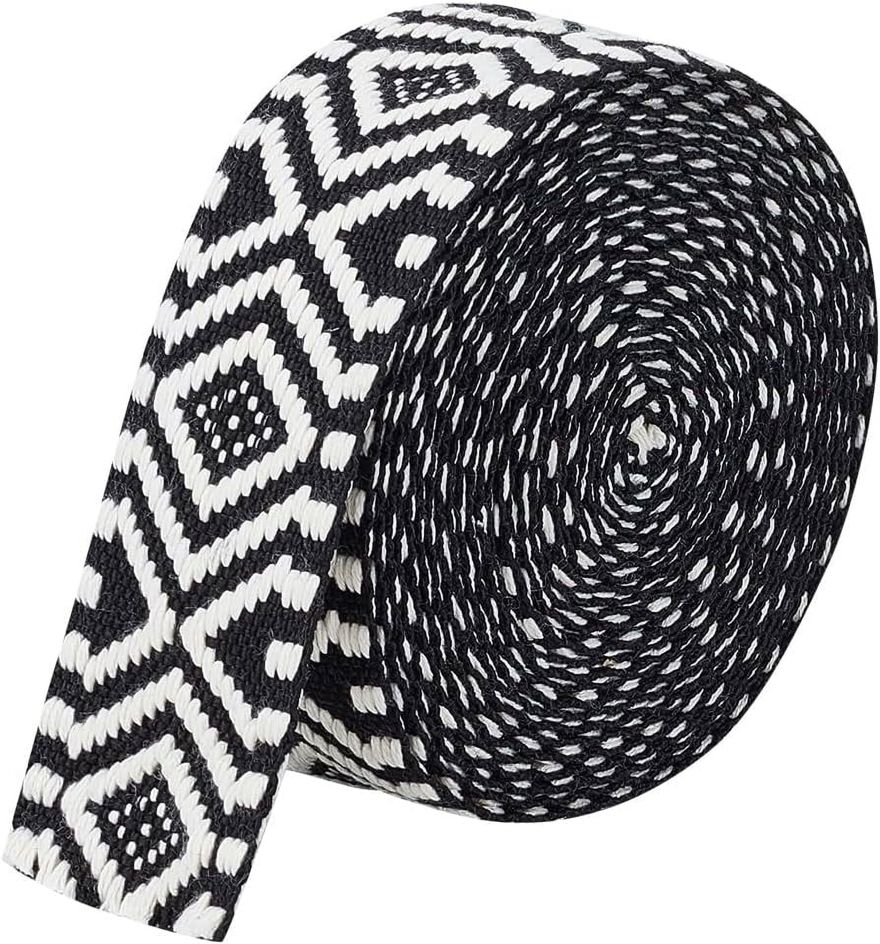 5 Yards Polycotton Jacquard Arrow Ribbon Clothes Accessories Olive 1-1/2 inch(38mm) - Image 1