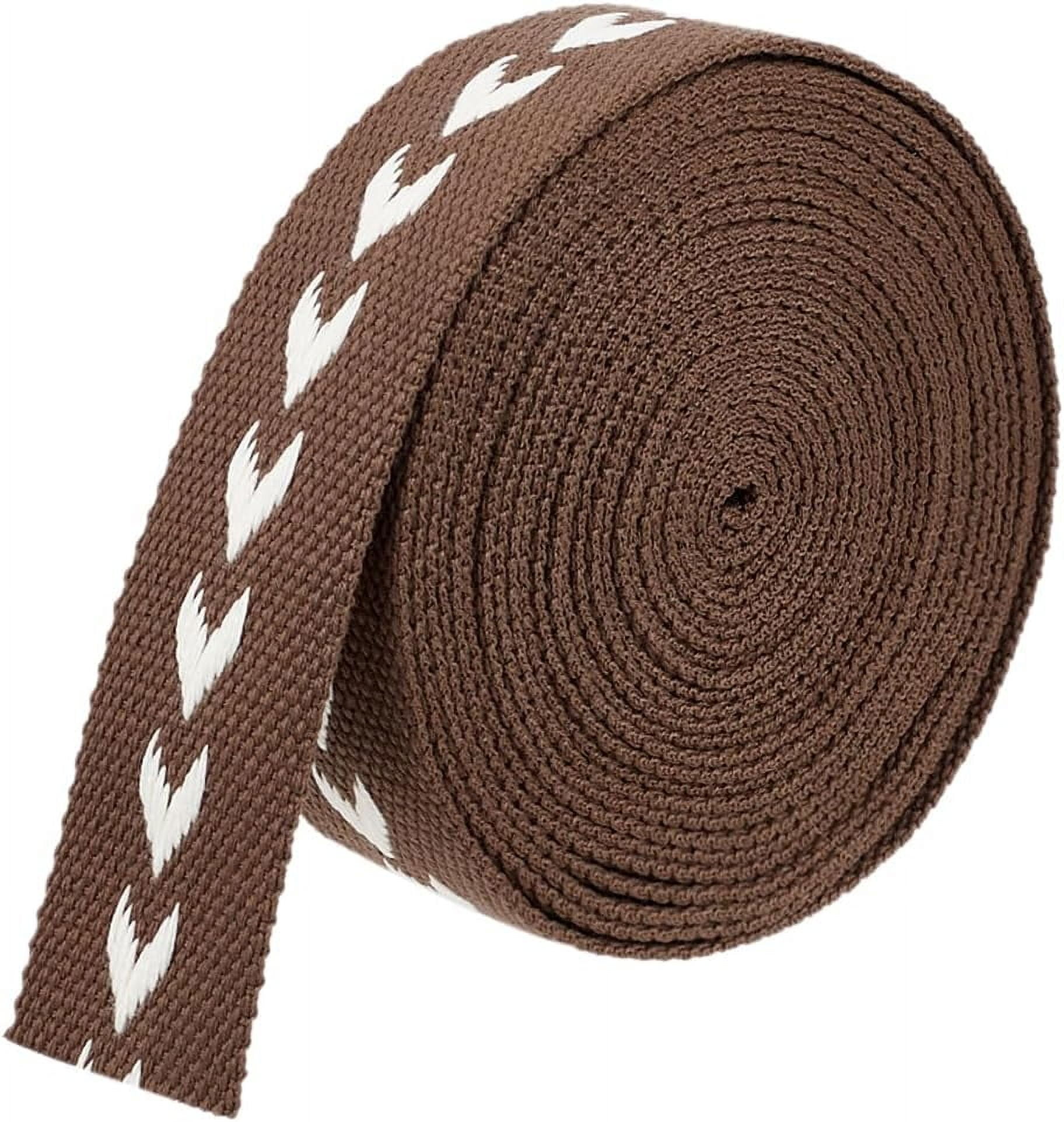 5 Yards Polycotton Jacquard Arrow Ribbon Clothes Accessories Olive 1-1/2 inch(38mm) - Image 1