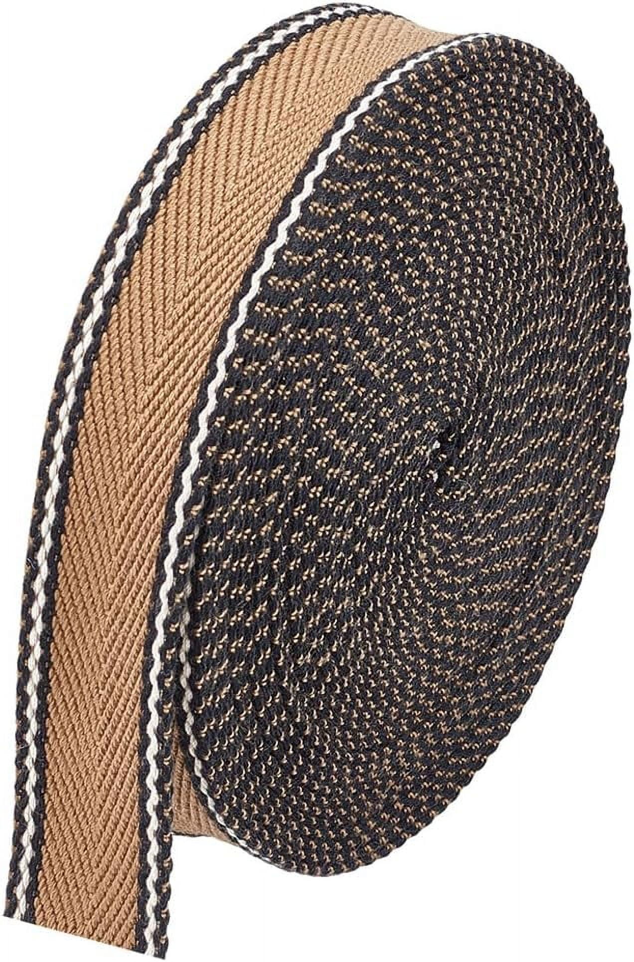 5 Yards Polycotton Jacquard Arrow Ribbon Clothes Accessories Olive 1-1/2 inch(38mm) - Image 1