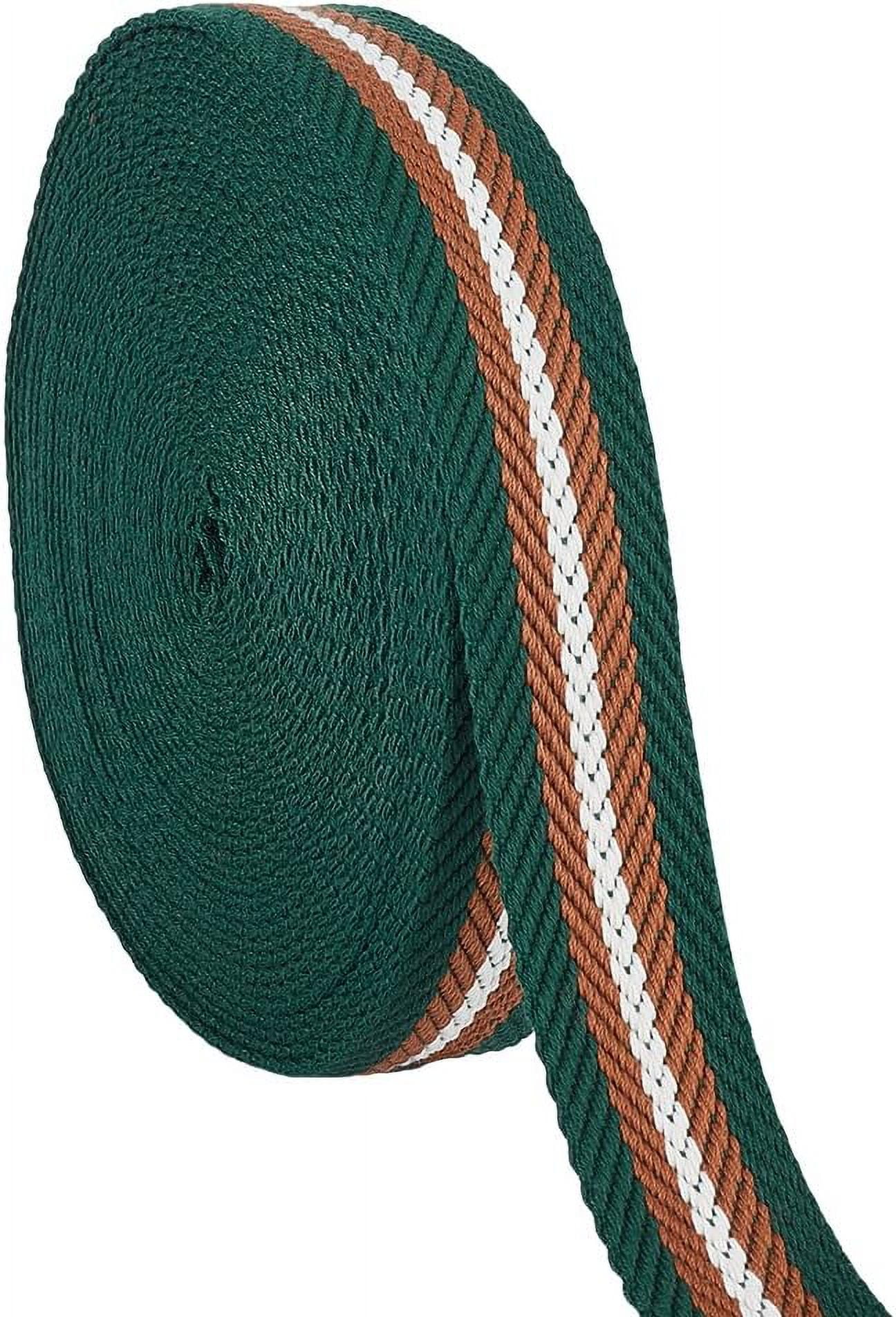 5 Yards Polycotton Jacquard Arrow Ribbon Clothes Accessories Olive 1-1/2 inch(38mm) - Image 7
