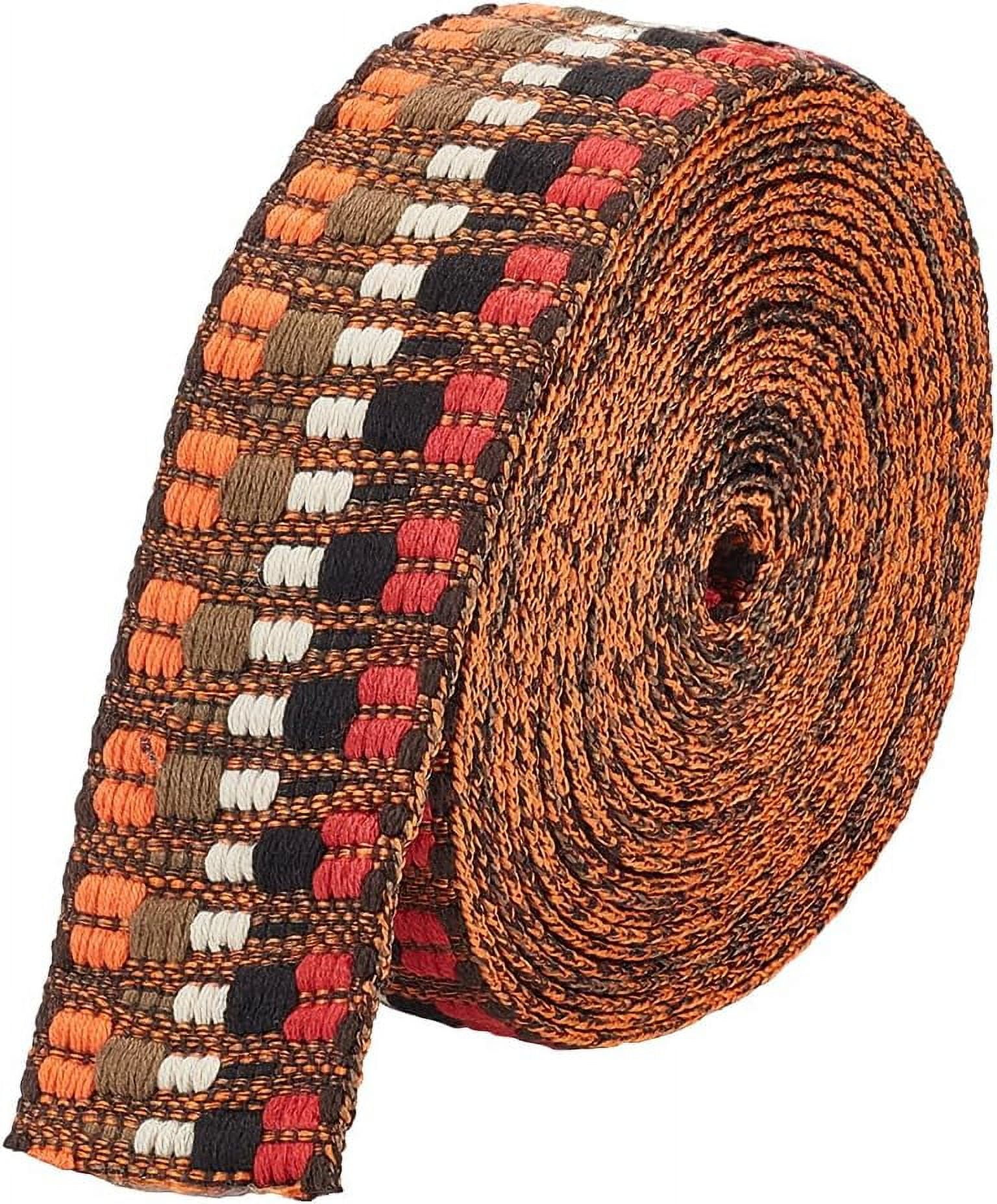 5 Yards Polycotton Jacquard Arrow Ribbon Clothes Accessories Olive 1-1/2 inch(38mm) - Image 7
