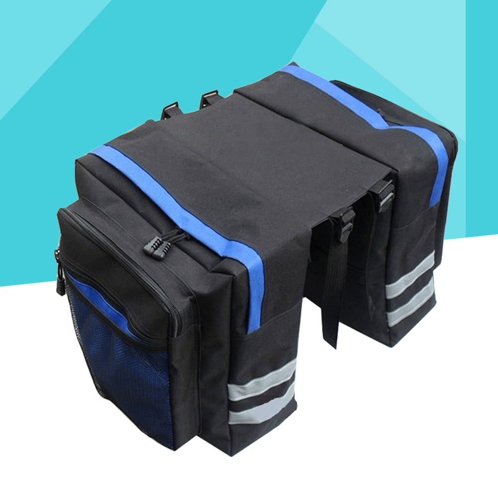 Bike Panniers Bag - 27L Large Rear Rack Bike Ebike Saddle Trunk Bags for Bicycle Water Resistant for Grocery Commuter Long Trip, Black - Image 3