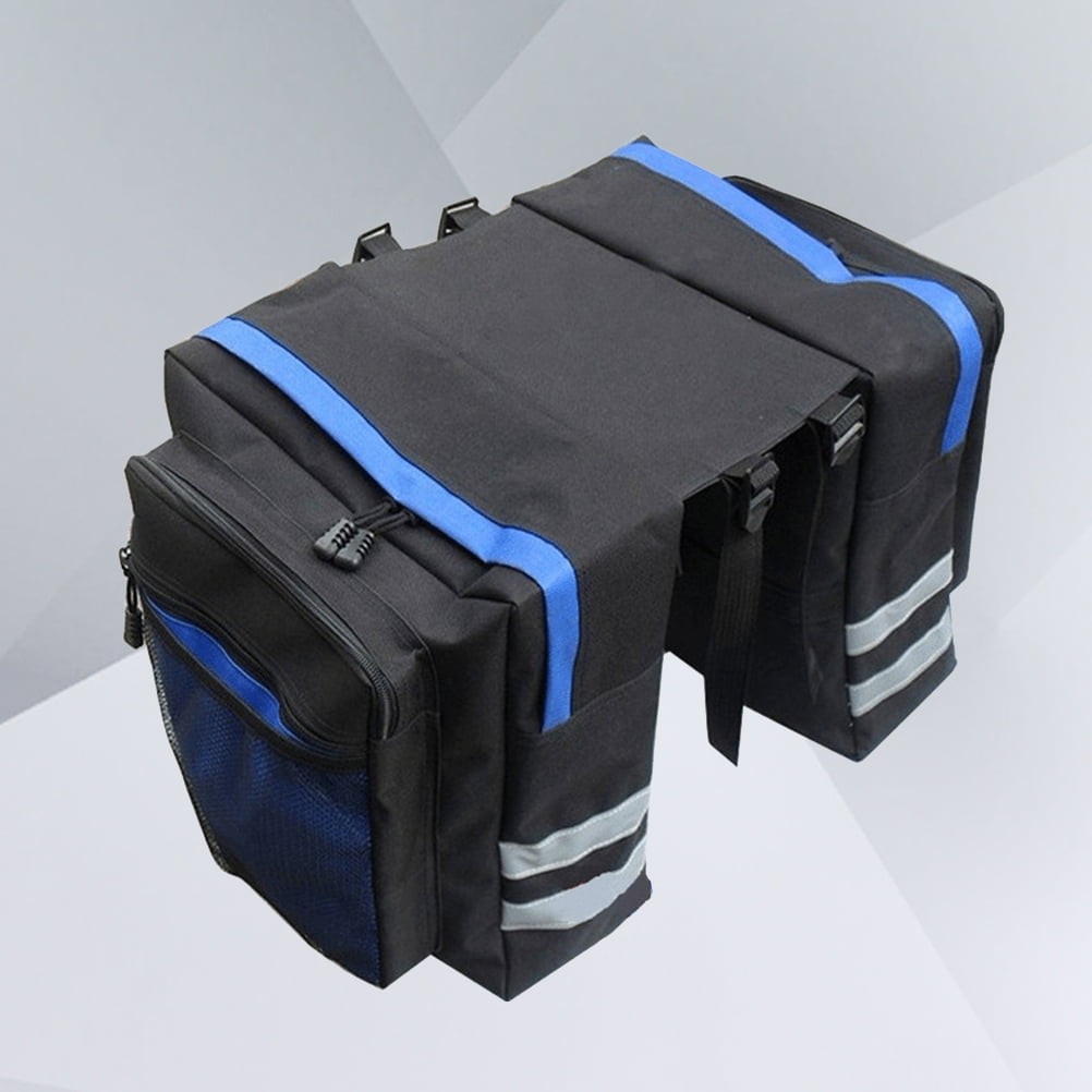 Bike Panniers Bag - 27L Large Rear Rack Bike Ebike Saddle Trunk Bags for Bicycle Water Resistant for Grocery Commuter Long Trip, Black - Image 5