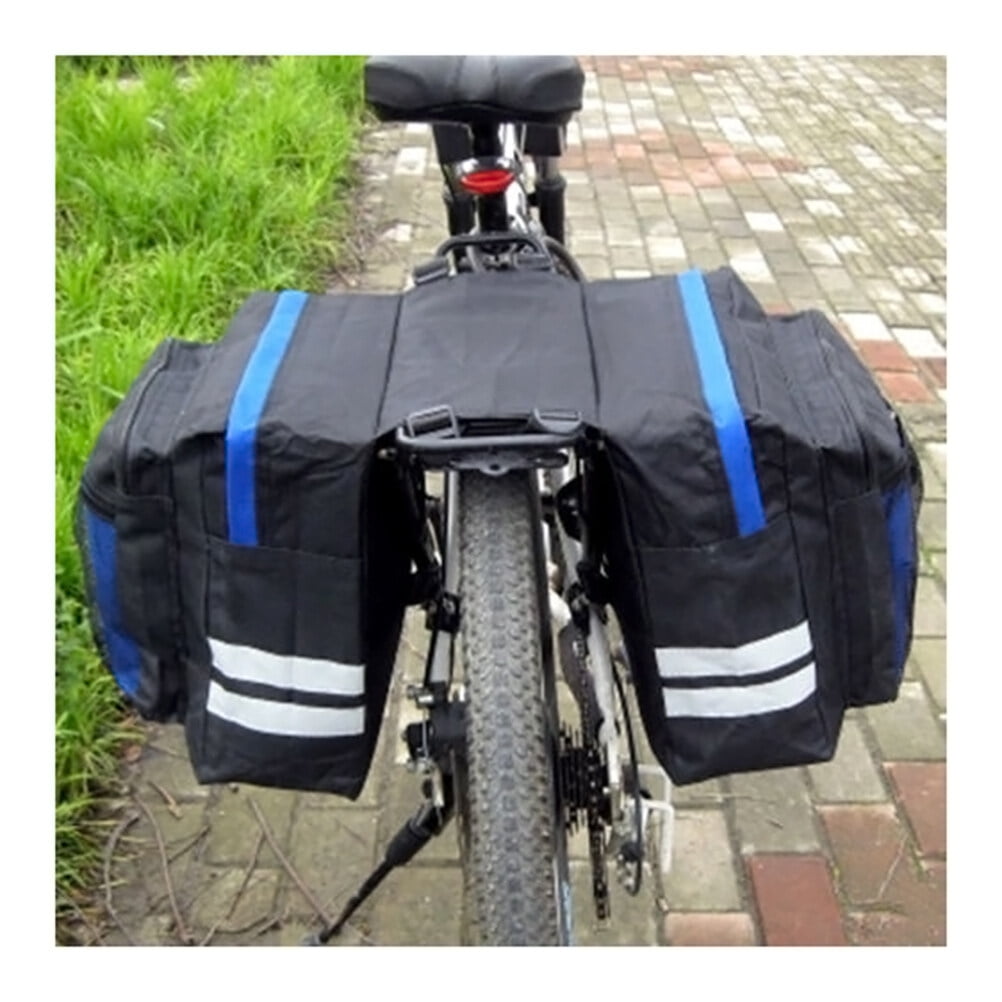 Bike Panniers Bag - 27L Large Rear Rack Bike Ebike Saddle Trunk Bags for Bicycle Water Resistant for Grocery Commuter Long Trip, Black - Image 8