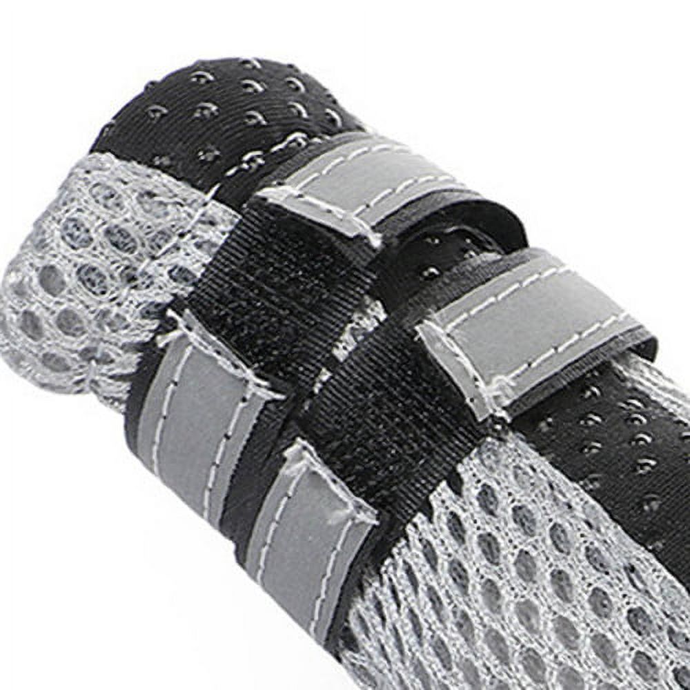 SPRING PARK Small Dog Shoes, Slip Resistant 4pcs Dog Puppy Boots Booties Pet Sneakers with Reflective Fastener Tape for Small Medium Dogs, Protect Paws Easy to Wear Daily Use M Blue - Image 7