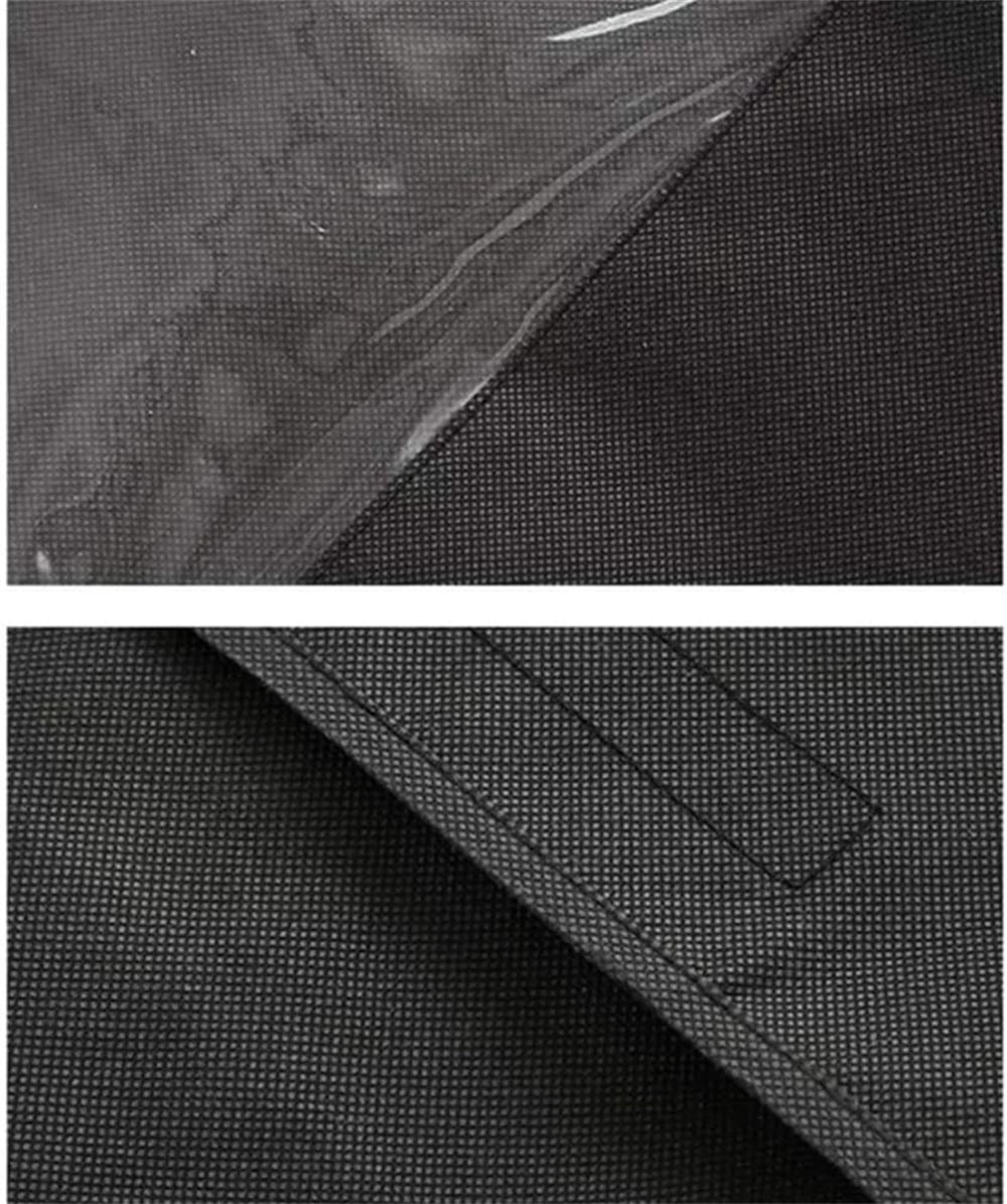 Tutuviw Black Clothing Rack Covers, Hanging Garment Bag Organizer Storage Cover Closet Storage Bottom Enclosed Garment Rack Cover Dustproof Protector - Image 6