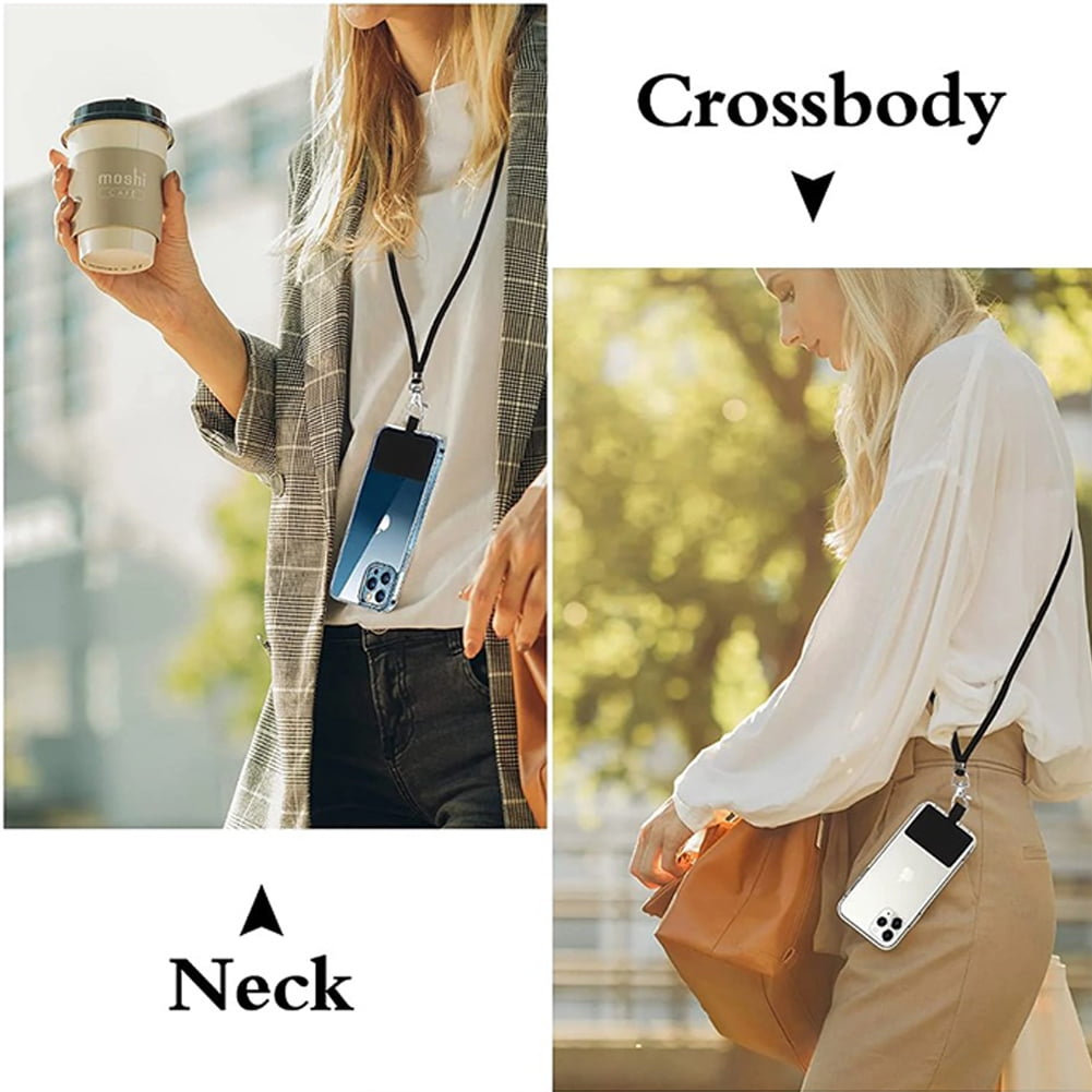 Mightlink Phone Lanyard,Universal Crossbody Cell Phone Lanyards Adjustable Shoulder Neck Straps,Cell Phone Lanyard Compatible for All Smartphones Light Grey - Image 3