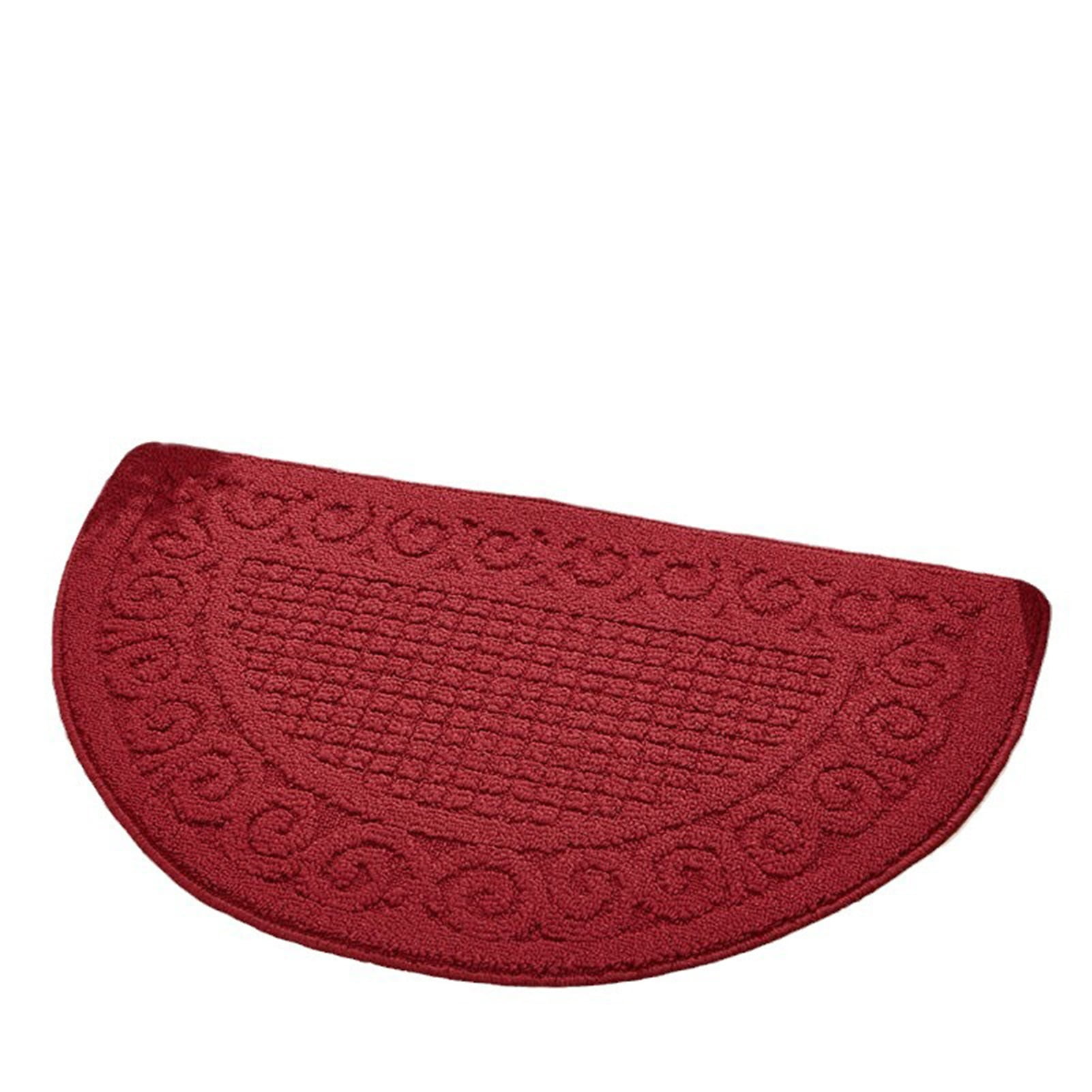 sunsanly Doormat Semi-Circle Shape Anti-slip Absorbs Moisture And Dirt Wear-resistant Indoor Entrance Door Mat Living Room Kitchen Bathroom Entryway Carpet 1pc Blue - Image 2