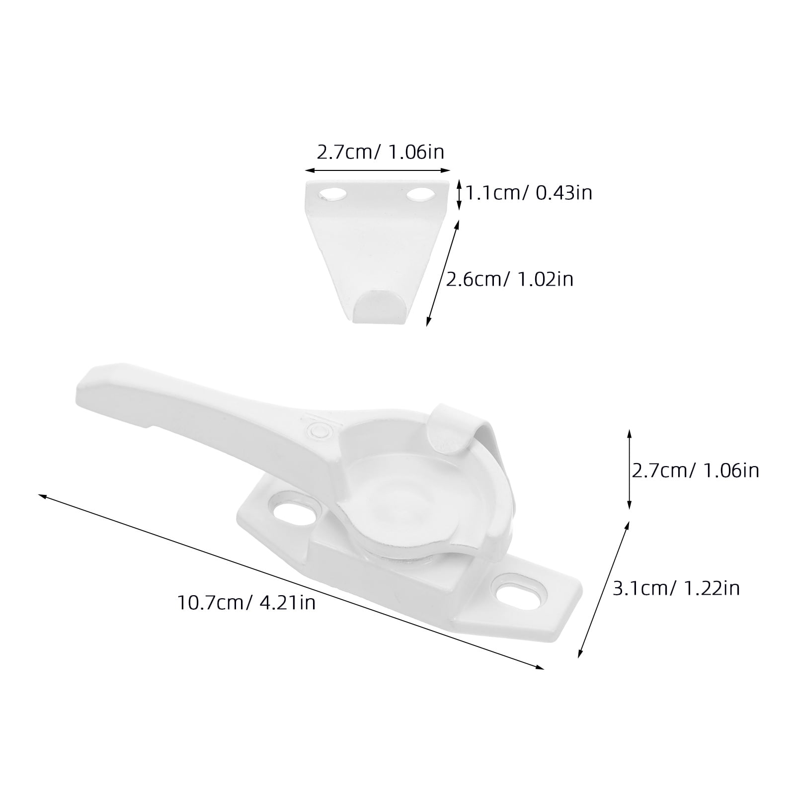HOOWIFFY Aluminum Sliding Window Lock, and Stylish Design, Easy to Install, Includes 4 Sets for Secure - Image 2
