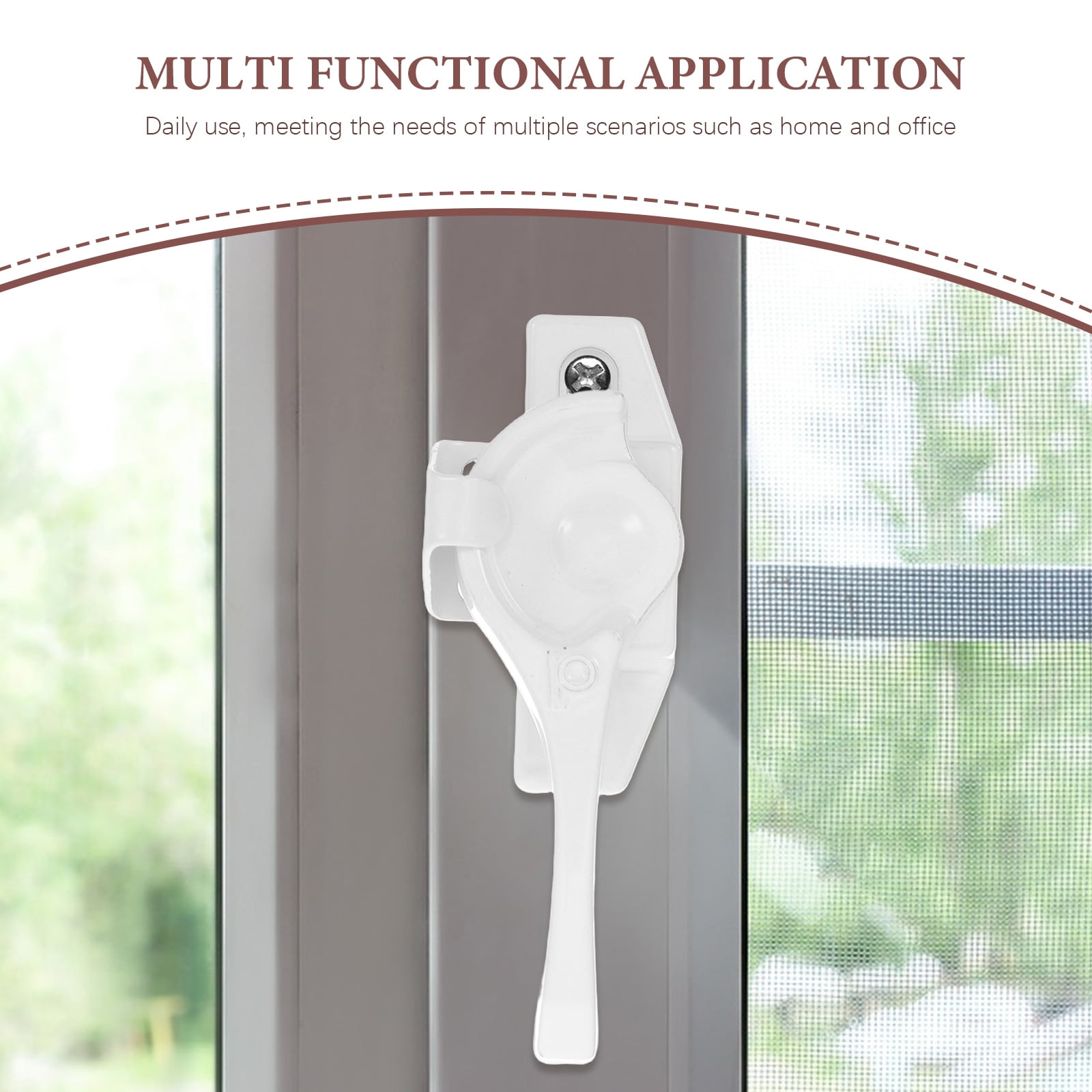 HOOWIFFY Aluminum Sliding Window Lock, and Stylish Design, Easy to Install, Includes 4 Sets for Secure - Image 3