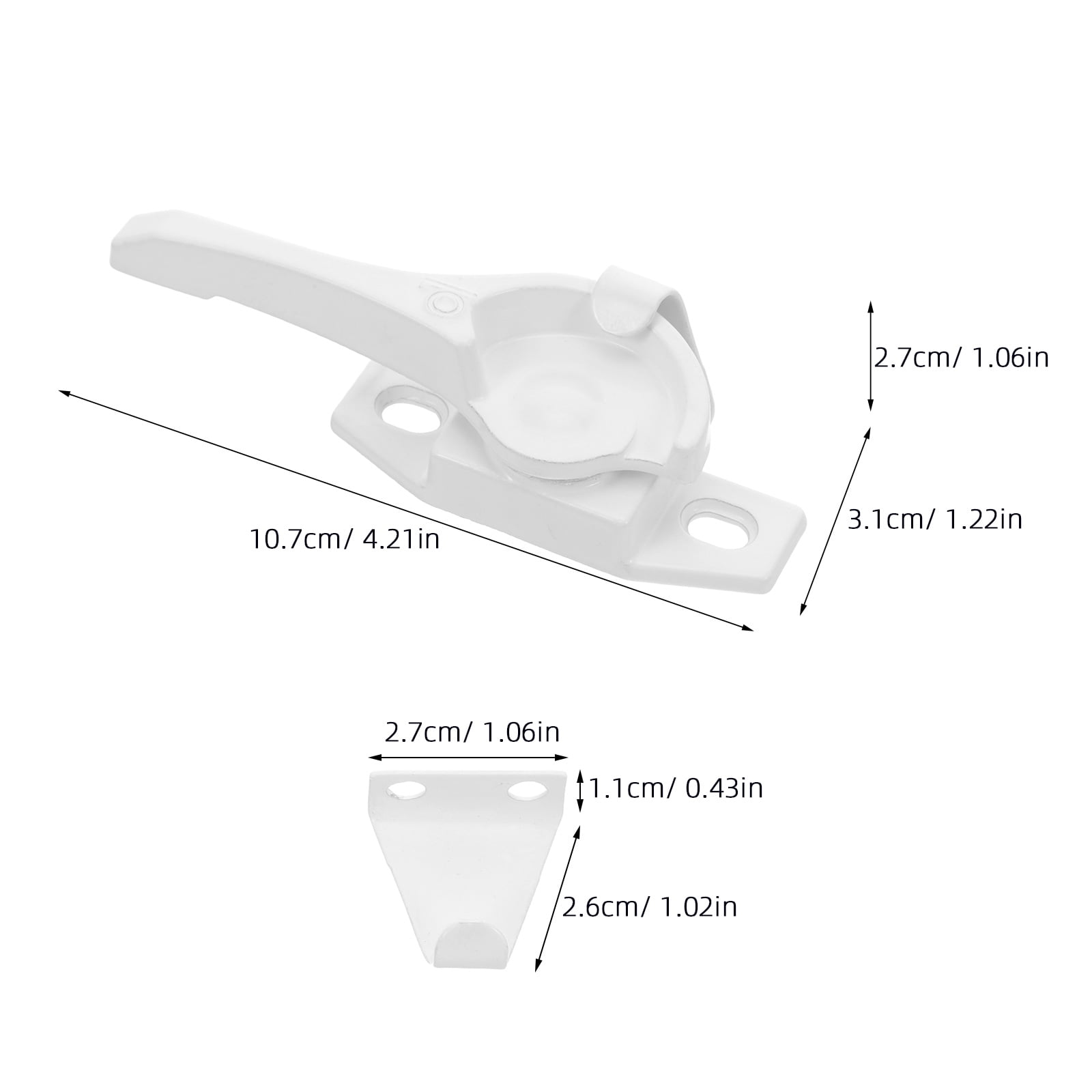 HOOWIFFY Aluminum Sliding Window Lock, and Stylish Design, Easy to Install, Includes 4 Sets for Secure - Image 8