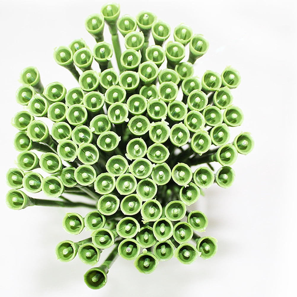 HOOWIFFY 30 Pcs Green Rose Stems with Leaves Floral Wire for Flower Arrangement and Craft Decoration - Image 6