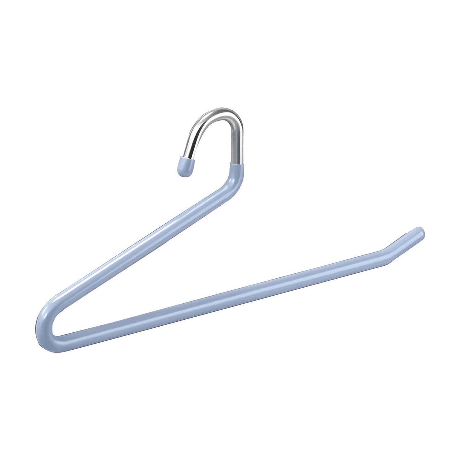 Kdkad Heavy Duty Metal Pants Hangers, Jean Hangers for Closet, Open Ended Clothes Hanger for Pant Slack Trouser Scarf, Space Saving, Non Slip 14×4.7 in Blue - Image 2