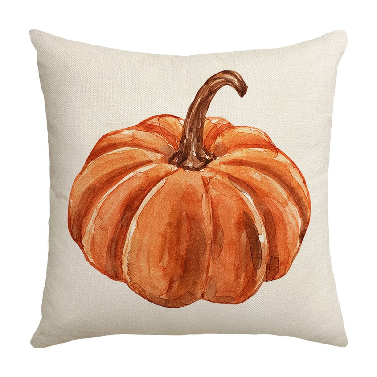 Darzheoy Fall Pillow Covers 18 x 18 inch Pumpkin Maple leaves Throw Pillow Covers Outdoor Autumn Thanksgiving Harvest Farmhouse Pillowcase Cushion Case for Home Sofa Fall Decor A - Image 1
