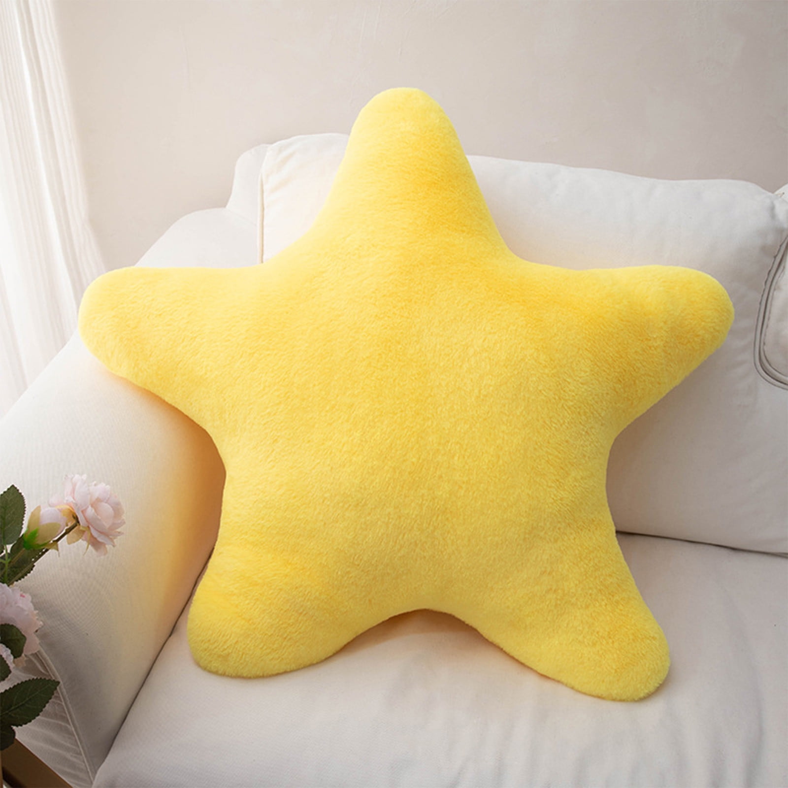Chmadoxn Toddler Toys, Baby Toys Star Pillow Decorative Throw Pillows For Bed Couch Star Shaped Pillow Floor Cushions Room Decor Pillow With Soft Faux For Sofa Bedroom Toys for Kids, Birthday Gifts 13.7×13.7×1.2 in PK - Image 1