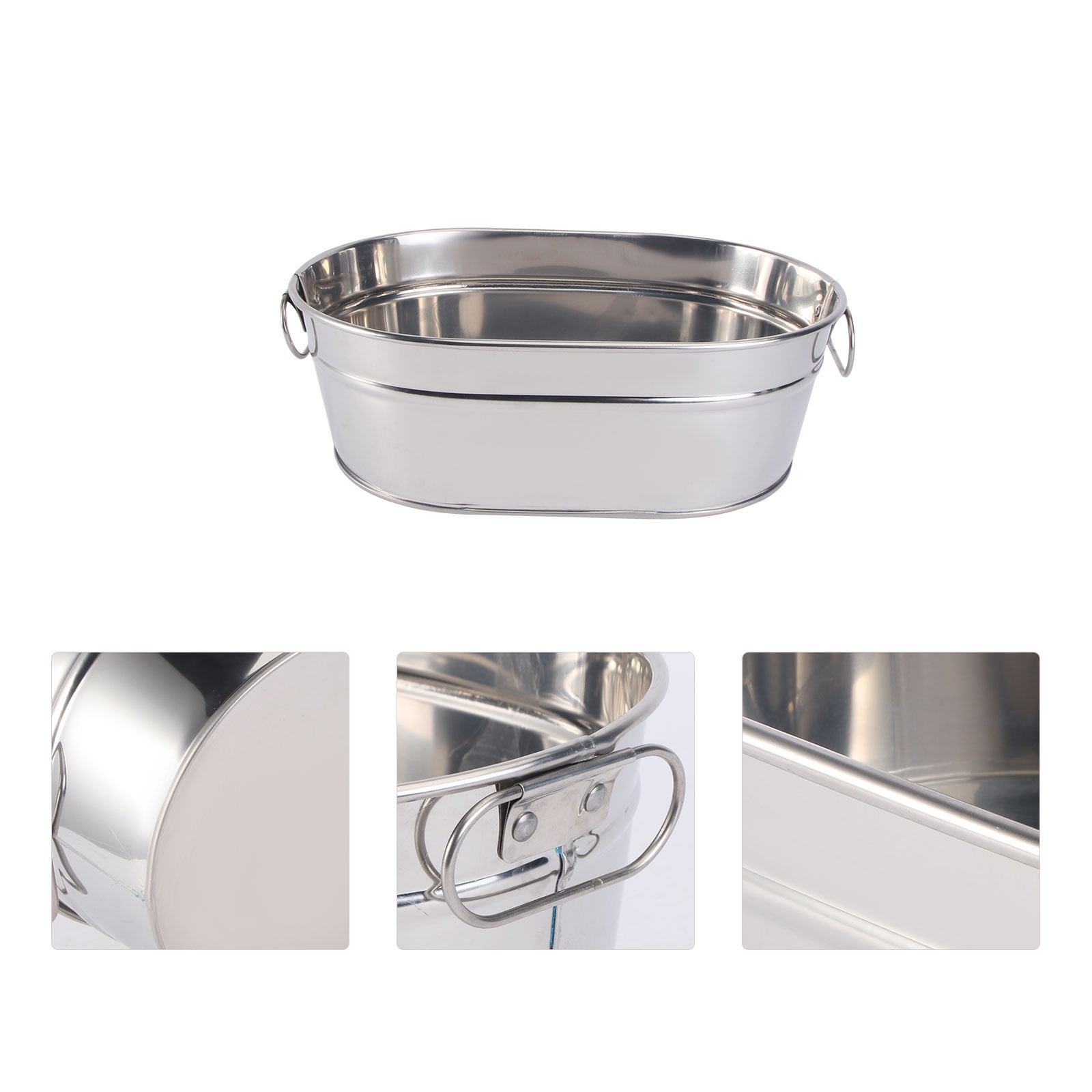 HOOWIFFY Large Capacity Stainless Steel Seafood Bucket for Serving Seafood in Restaurants and Home Tableware 1 Piece - Image 6