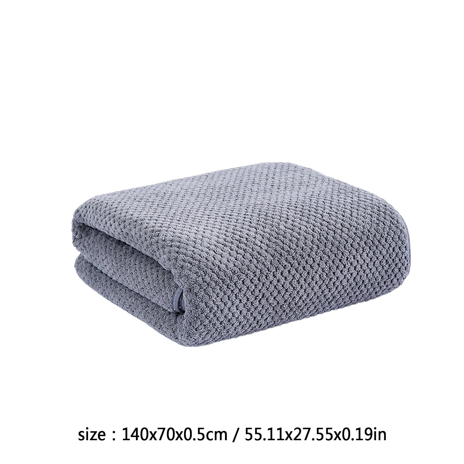 Chmadoxn Bath Towel, Oversize Bath Towel, 55×28 Inch Large Microfiber Bath Towels, Soft, Absorbent, and Quick Dry Towels for Bathroom, Pool, Beach, Swim, and Yoga, Large Bathroom Towels for Daily Use 13.4×30 in Gray - Image 3