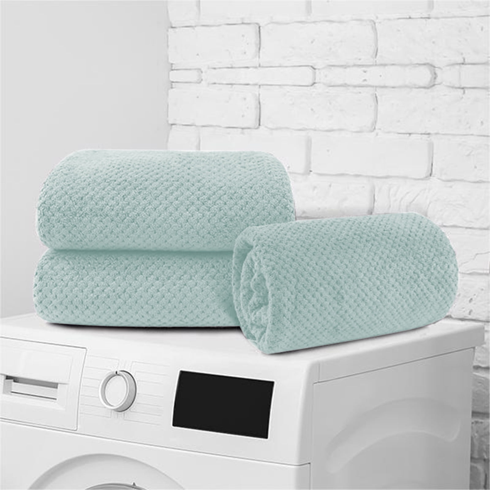 Chmadoxn Bath Towel, Oversize Bath Towel, 55×28 Inch Large Microfiber Bath Towels, Soft, Absorbent, and Quick Dry Towels for Bathroom, Pool, Beach, Swim, and Yoga, Large Bathroom Towels for Daily Use 55×28 in Green - Image 8