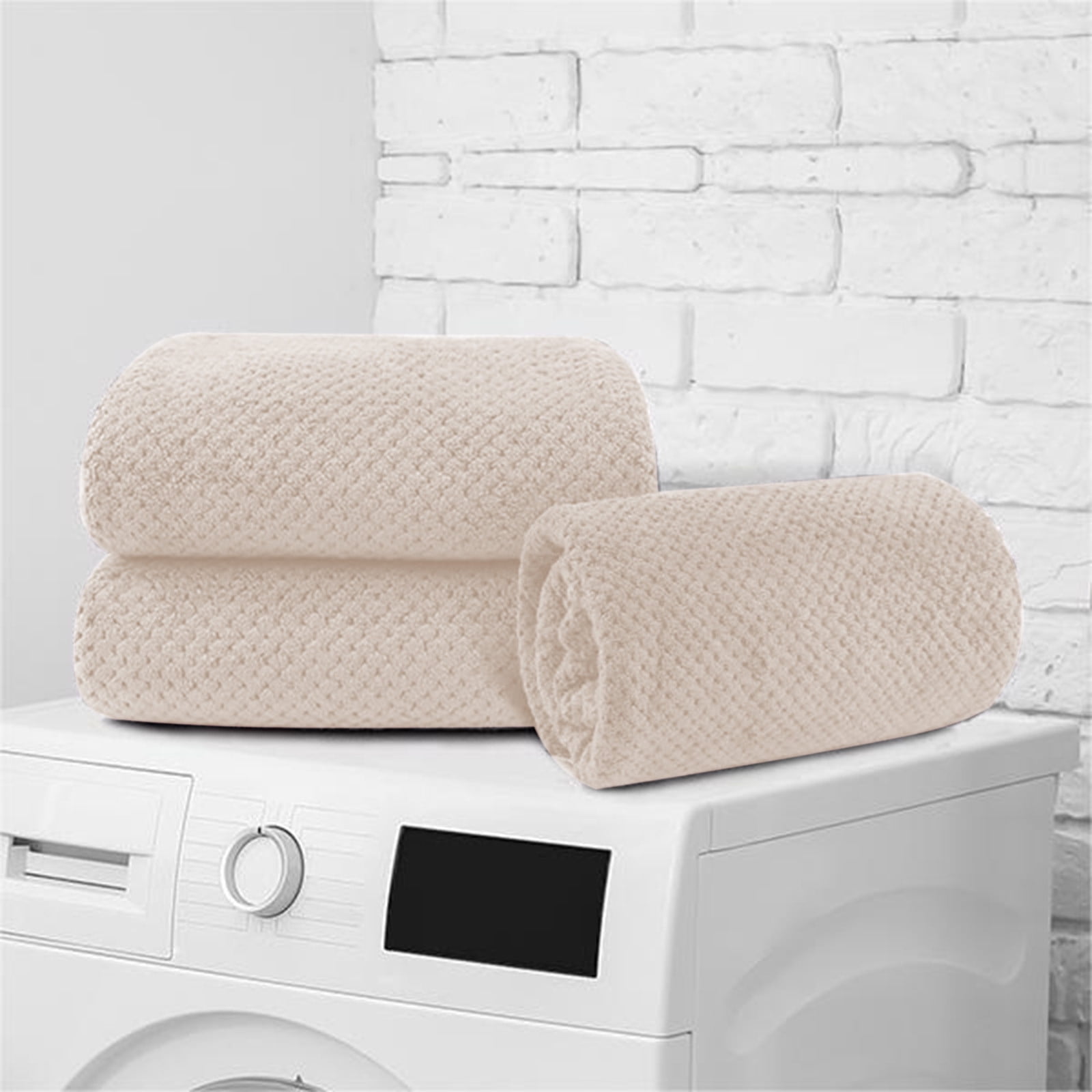 Chmadoxn Bath Towel, Oversize Bath Towel, 55×28 Inch Large Microfiber Bath Towels, Soft, Absorbent, and Quick Dry Towels for Bathroom, Pool, Beach, Swim, and Yoga, Large Bathroom Towels for Daily Use 55×28 in Khaki - Image 7