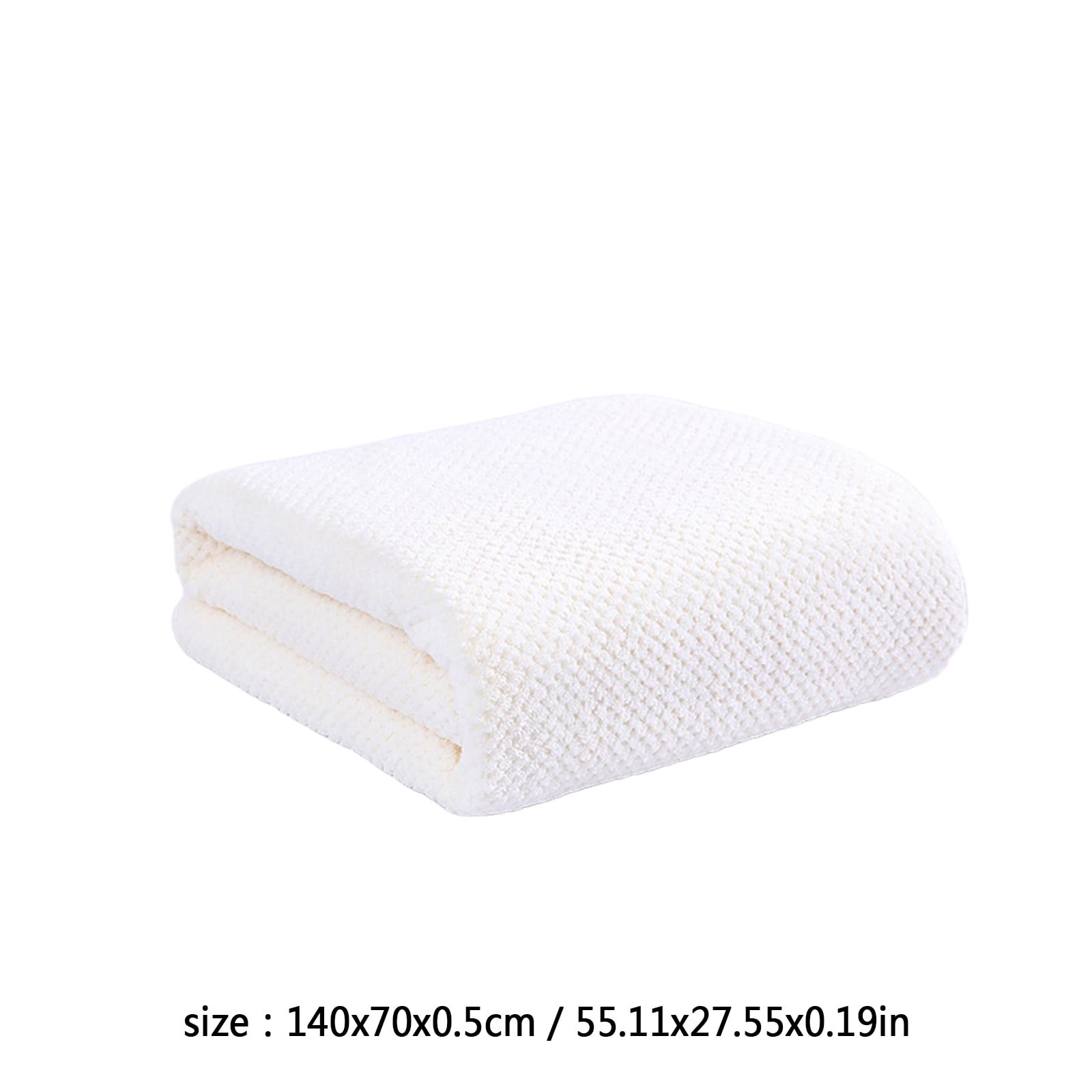 Chmadoxn Bath Towel, Oversize Bath Towel, 55×28 Inch Large Microfiber Bath Towels, Soft, Absorbent, and Quick Dry Towels for Bathroom, Pool, Beach, Swim, and Yoga, Large Bathroom Towels for Daily Use 55×28 in White - Image 3