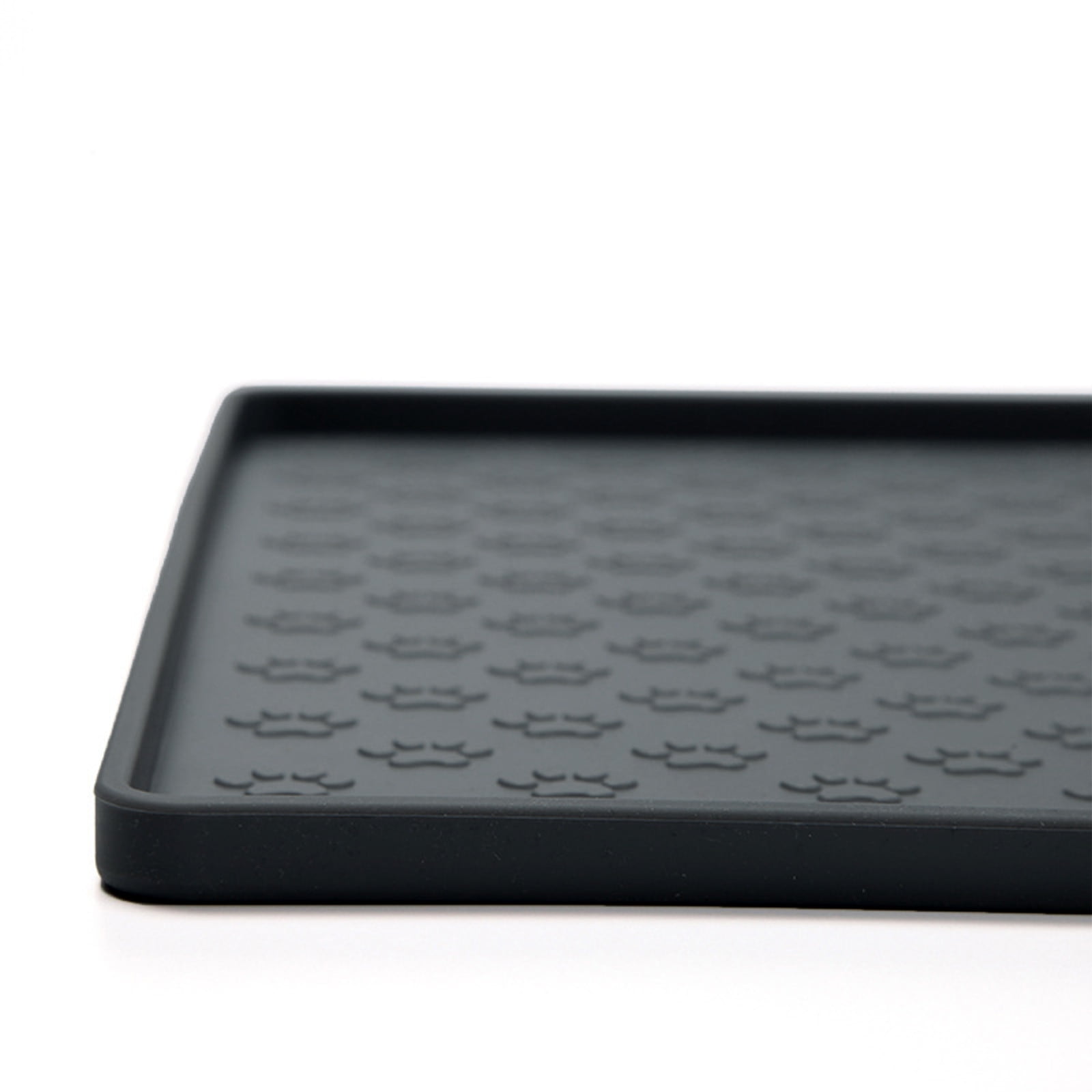 Darzheoy Dog Food Mat, Waterproof Dog Bowl Mat, Silicone Dog Mat for Food and Water, Pet Food Mat with Edges, Nonslip Dog Feeding Mat, Dog Food Mats for Floors Black - Image 7