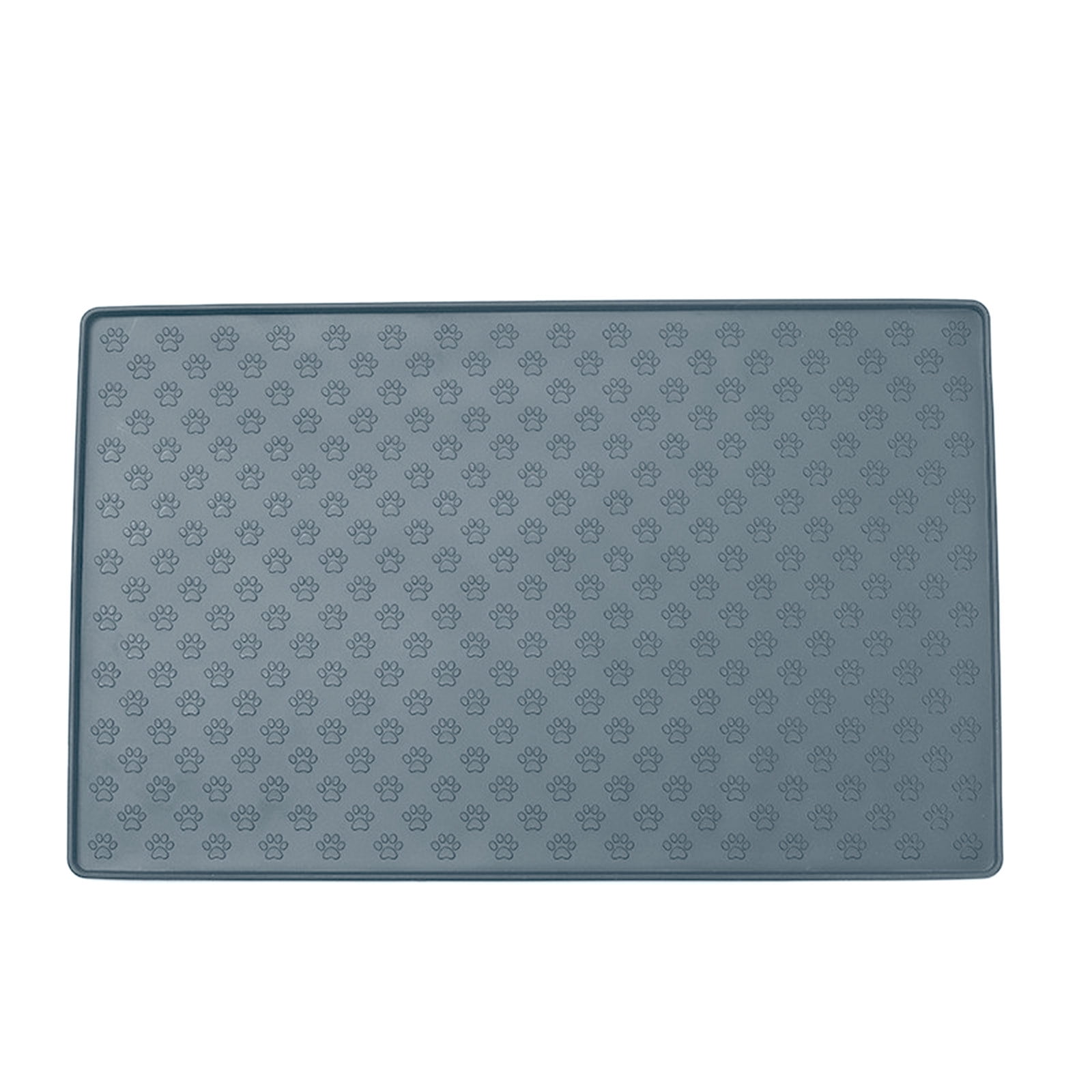 Darzheoy Dog Food Mat, Waterproof Dog Bowl Mat, Silicone Dog Mat for Food and Water, Pet Food Mat with Edges, Nonslip Dog Feeding Mat, Dog Food Mats for Floors Gray - Image 2