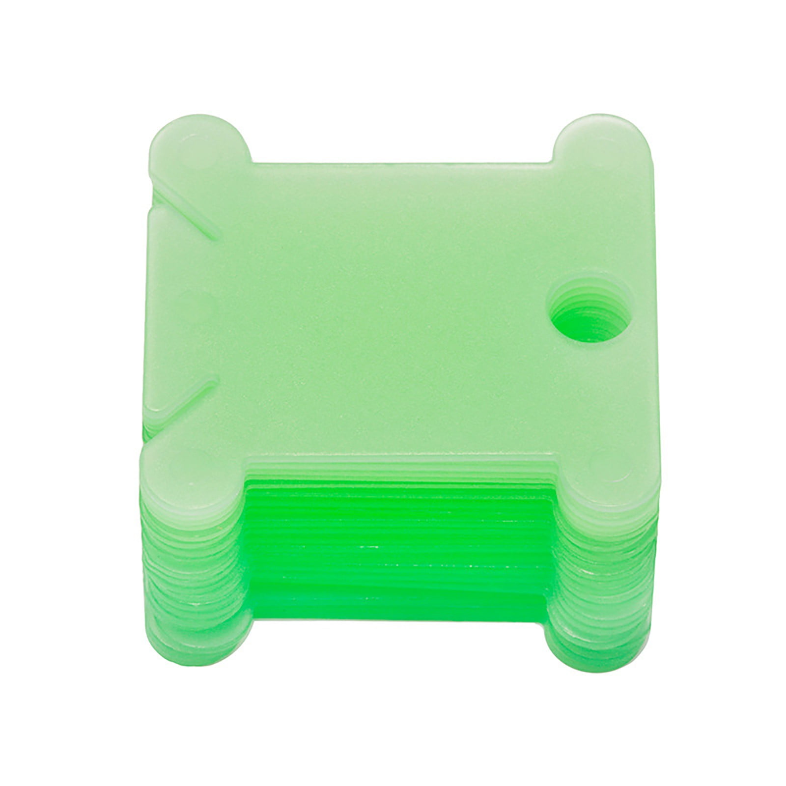 Chmadoxn Embroidery Floss Bobbins, Sewing Thread Winding Plate Board,50 pc Embroidery Floss Organizer, Plastic Embroidery Thread Cards for Cross Stitch Thread Holder Sewing Storage 50 pc Green - Image 2