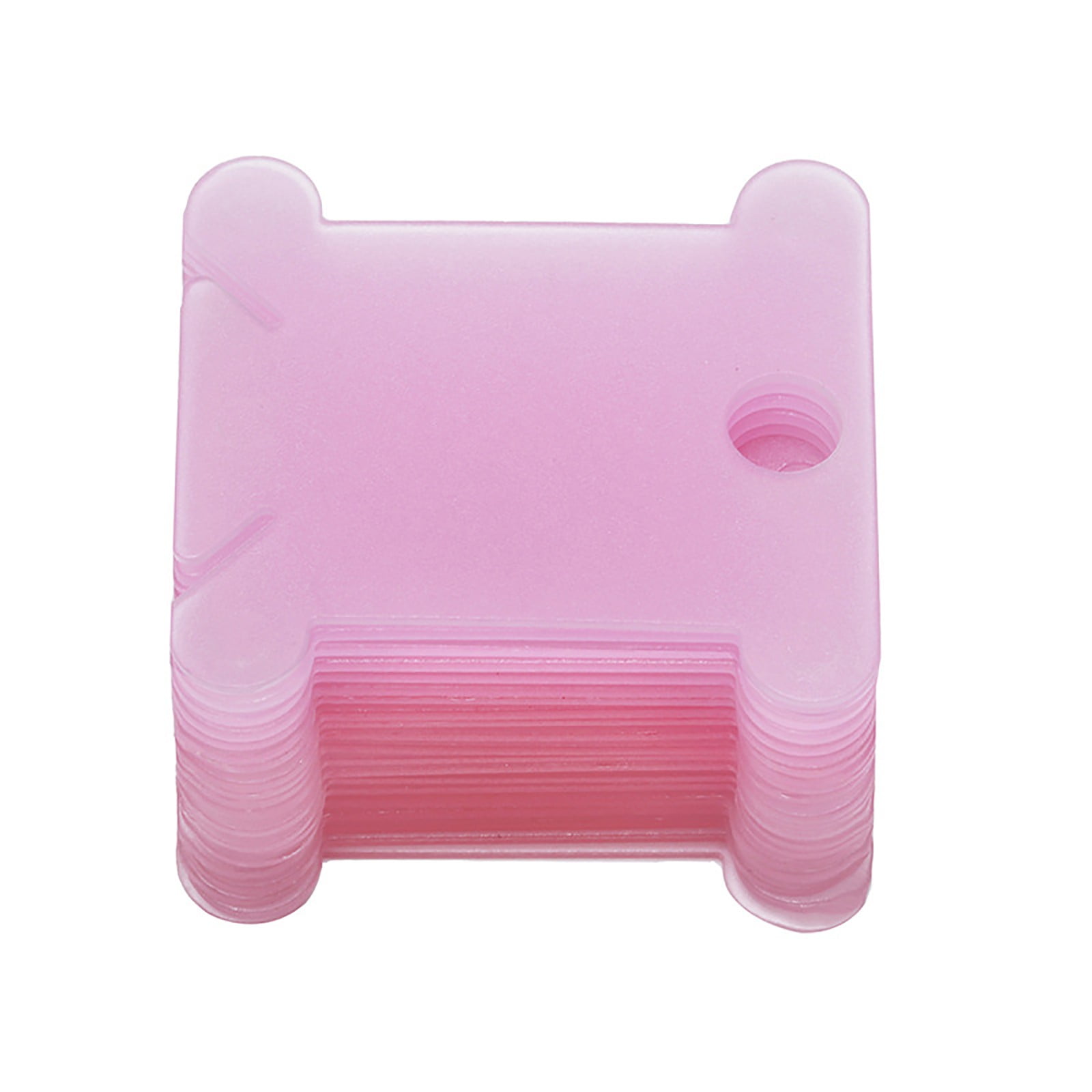 Chmadoxn Embroidery Floss Bobbins, Sewing Thread Winding Plate Board,50 pc Embroidery Floss Organizer, Plastic Embroidery Thread Cards for Cross Stitch Thread Holder Sewing Storage 20 pc Pink - Image 2