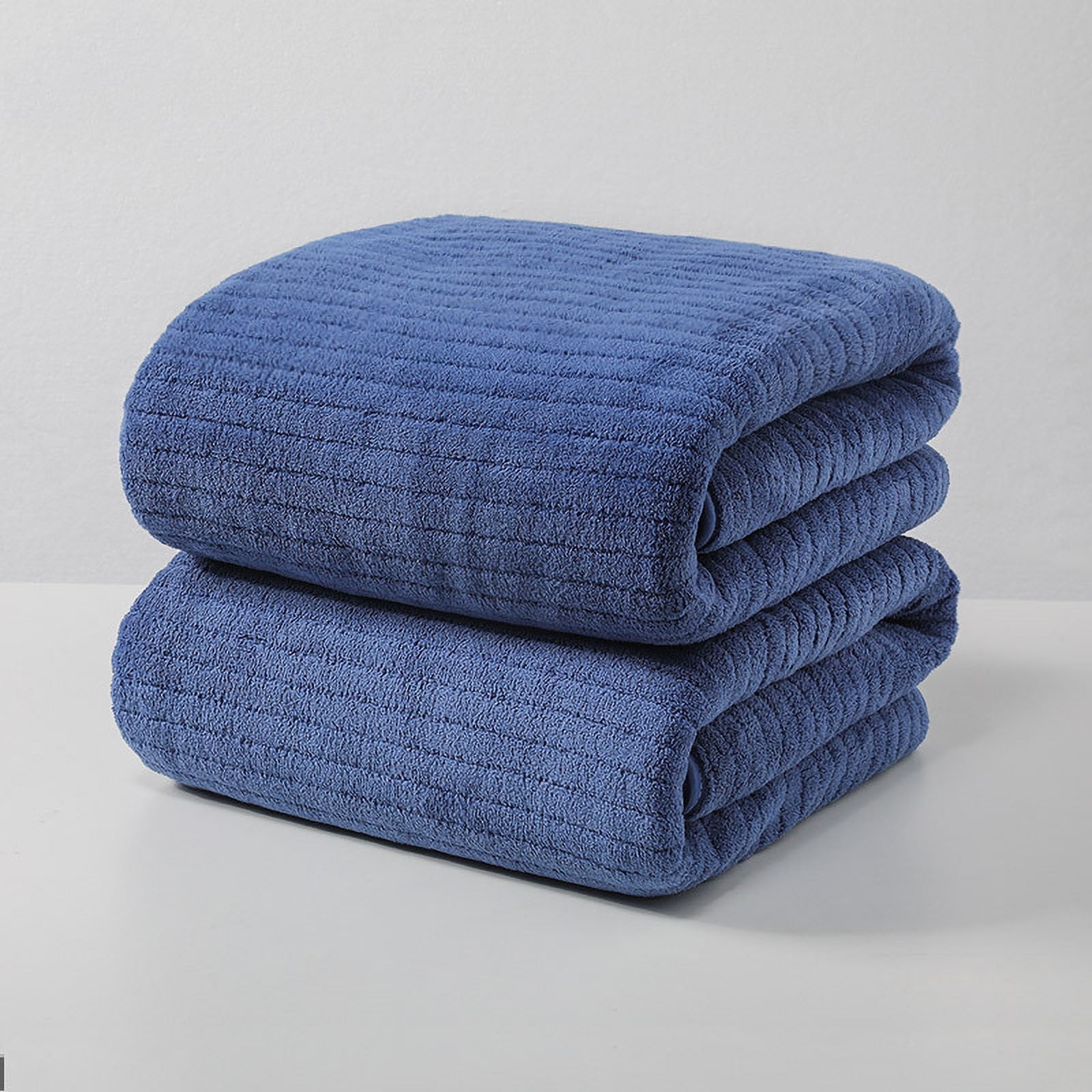 Chmadoxn Microfiber Hair Towel Wrap - Quick Dry Curly Hair Wraps for Women Wet Hair, Microfiber Towel for Hair, Hair Drying Towel Wrap, Hair Towels for Women, Hair Turban for Wet Hair (29 ×14 Inch) 3 pc Blue - Image 2