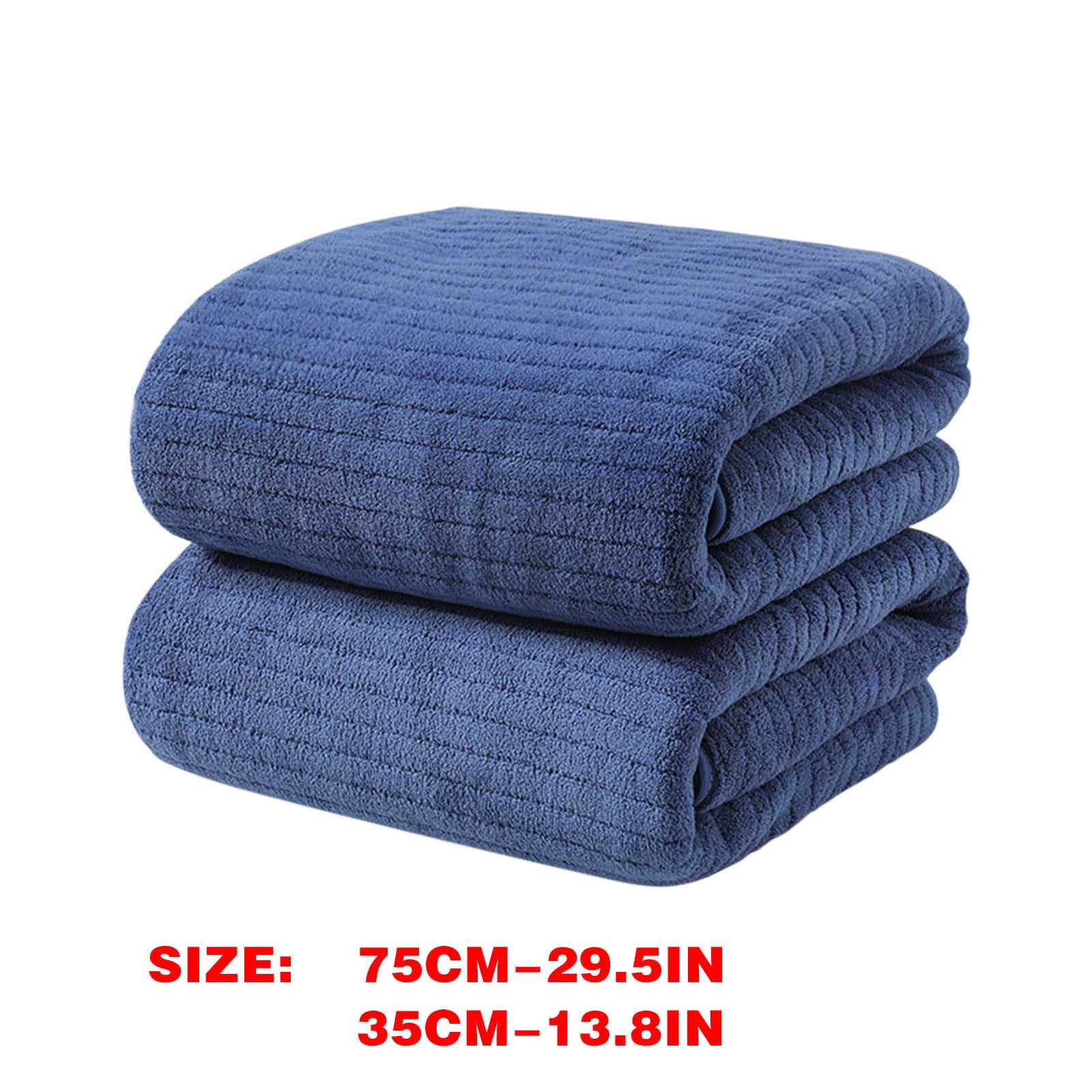 Chmadoxn Microfiber Hair Towel Wrap - Quick Dry Curly Hair Wraps for Women Wet Hair, Microfiber Towel for Hair, Hair Drying Towel Wrap, Hair Towels for Women, Hair Turban for Wet Hair (29 ×14 Inch) 3 pc Blue - Image 3