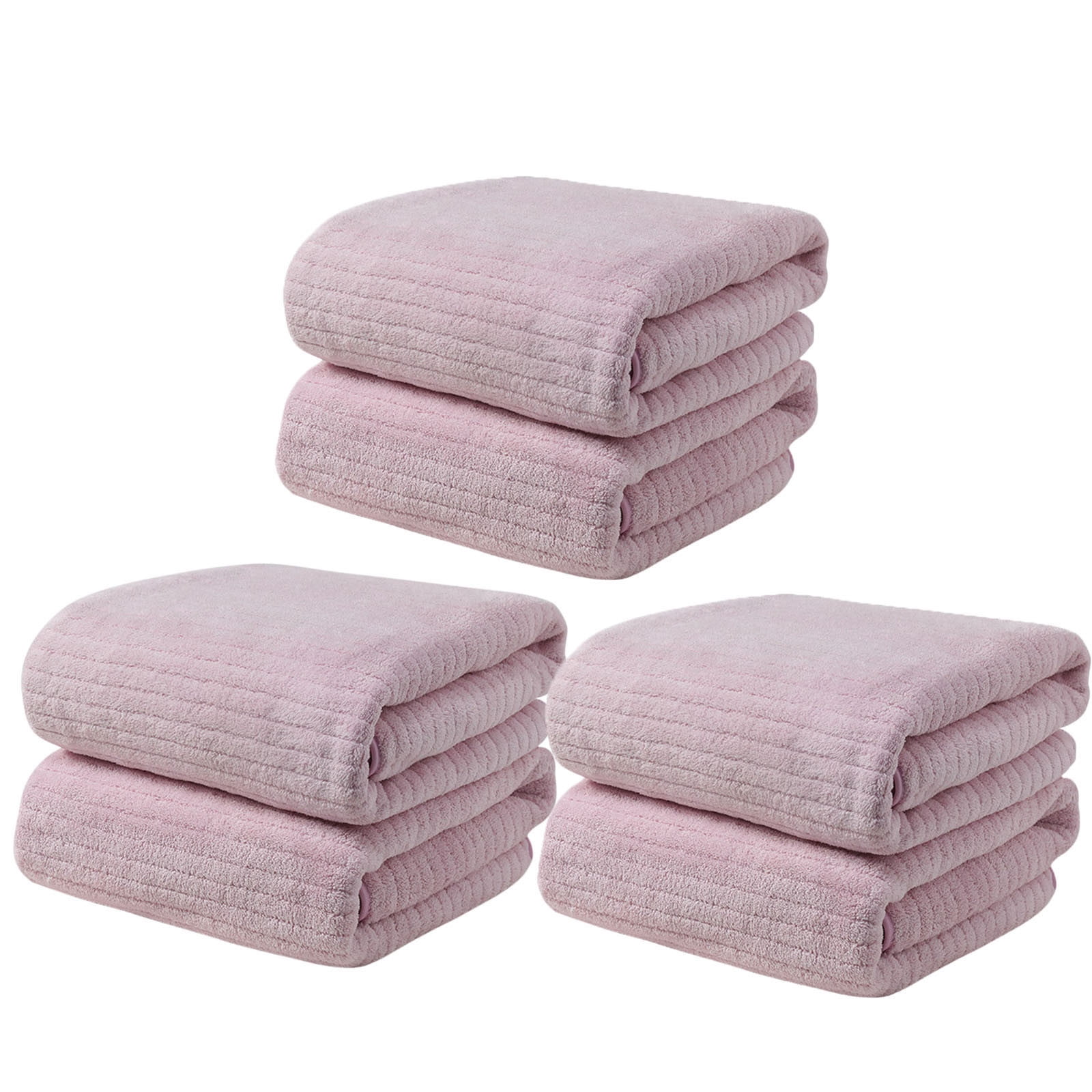 Chmadoxn Microfiber Hair Towel Wrap - Quick Dry Curly Hair Wraps for Women Wet Hair, Microfiber Towel for Hair, Hair Drying Towel Wrap, Hair Towels for Women, Hair Turban for Wet Hair (29 ×14 Inch) 2 pc Purple - Image 1