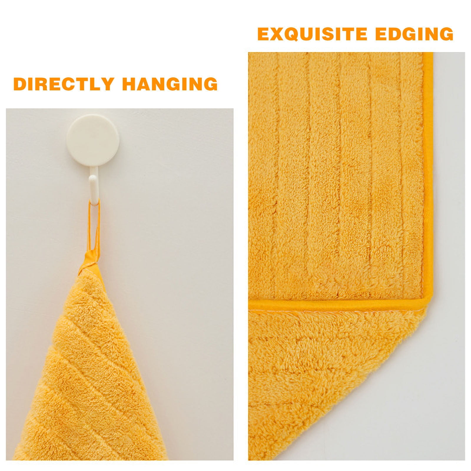 Chmadoxn Microfiber Hair Towel Wrap - Quick Dry Curly Hair Wraps for Women Wet Hair, Microfiber Towel for Hair, Hair Drying Towel Wrap, Hair Towels for Women, Hair Turban for Wet Hair (29 ×14 Inch) 4 pc Yellow - Image 5