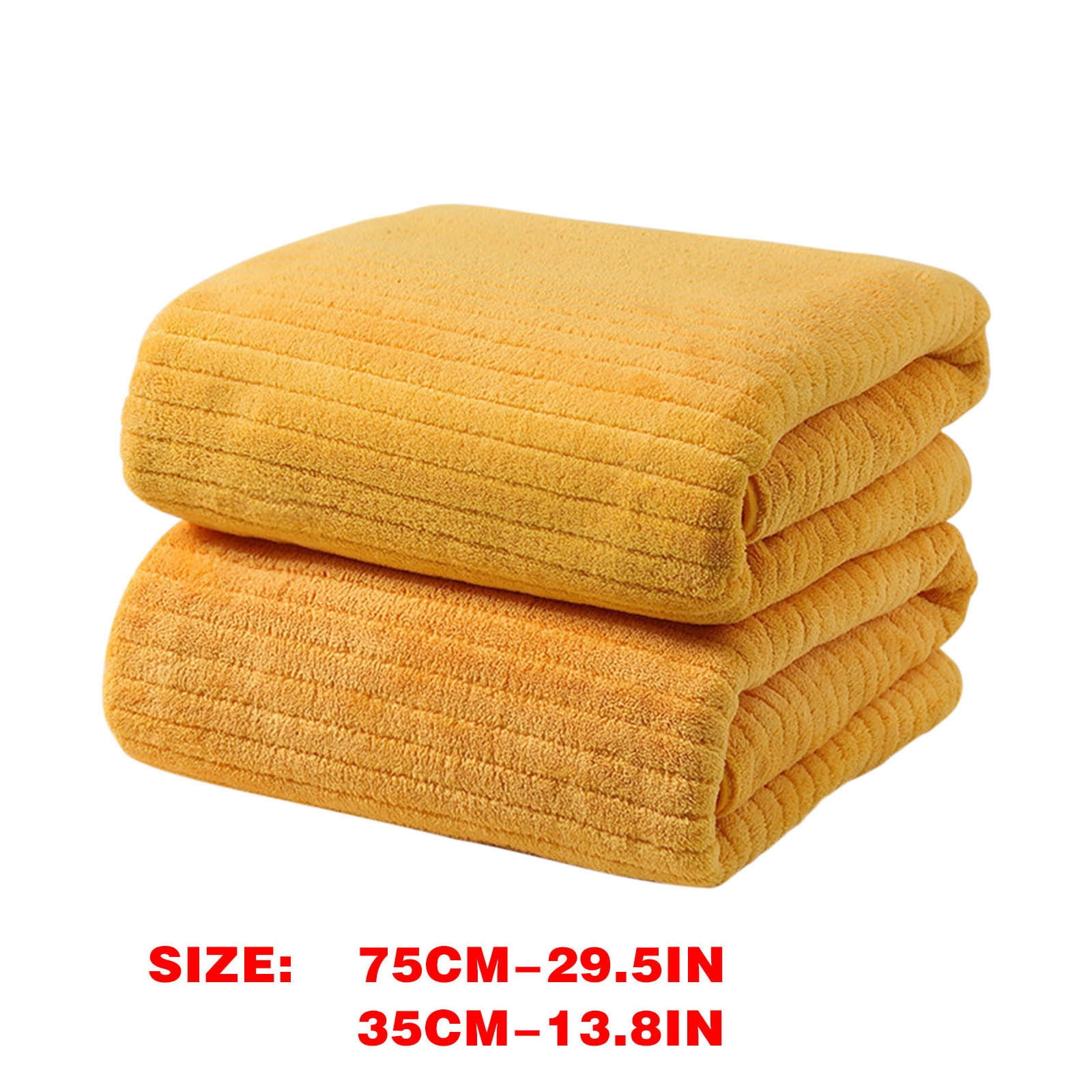 Chmadoxn Microfiber Hair Towel Wrap - Quick Dry Curly Hair Wraps for Women Wet Hair, Microfiber Towel for Hair, Hair Drying Towel Wrap, Hair Towels for Women, Hair Turban for Wet Hair (29 ×14 Inch) 4 pc Yellow - Image 6