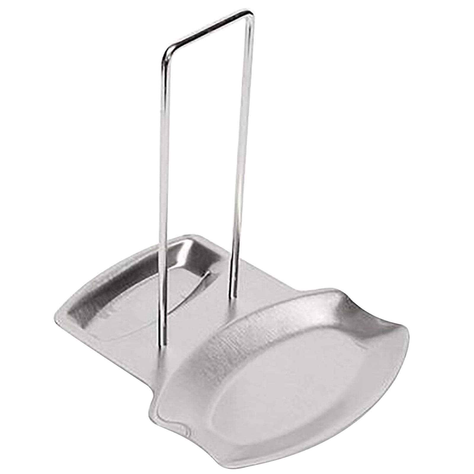 Chmadoxn Lid and Spoon Rest Shelf, Pot Lid Organizer, 304 Stainless Steel Pan Pot Cover Lid Rack Stand Organizer, Pan Lid Organizer Storage Soup Spoon Rests Utensils Kitchen Tool - Image 2