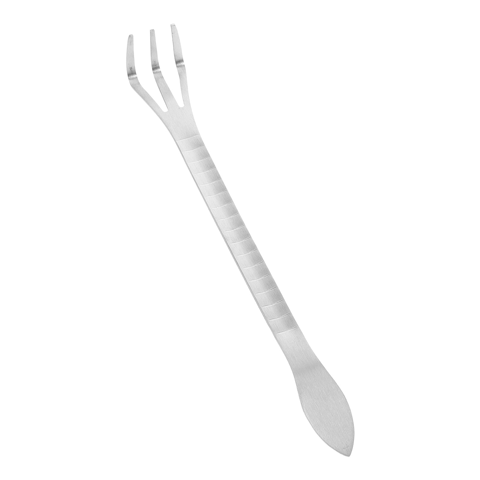 Stainless Steel Rake Cultivator for Gardening 3-Prong Bonsai Root Rake Tool rake for Loosening Soil soil loosening tool in Small Gardens 24.50X3.50X3.50CM Silver - Image 4